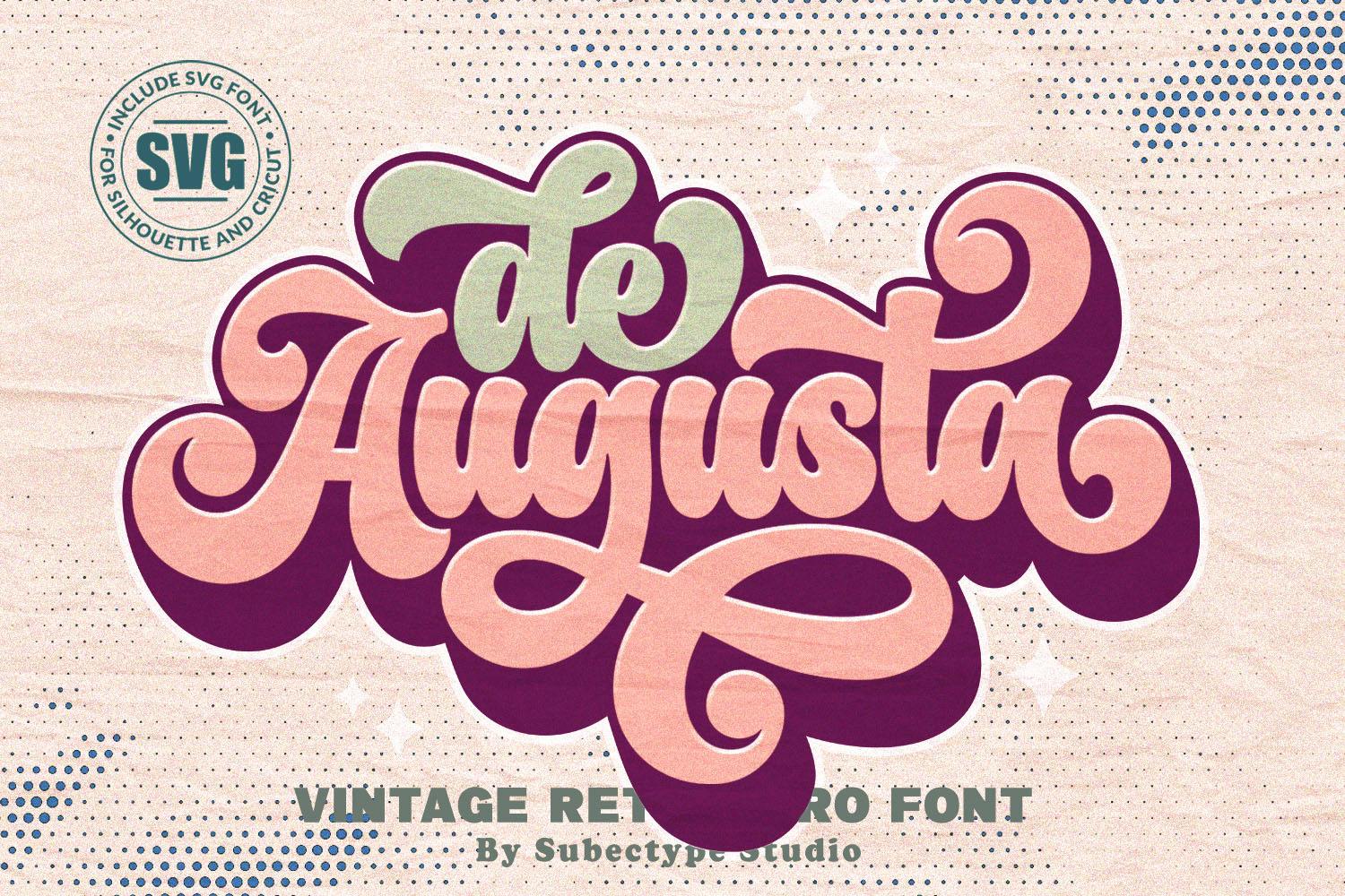Imagen de portada de De Augusta - Vintage Retro Font (fuente)