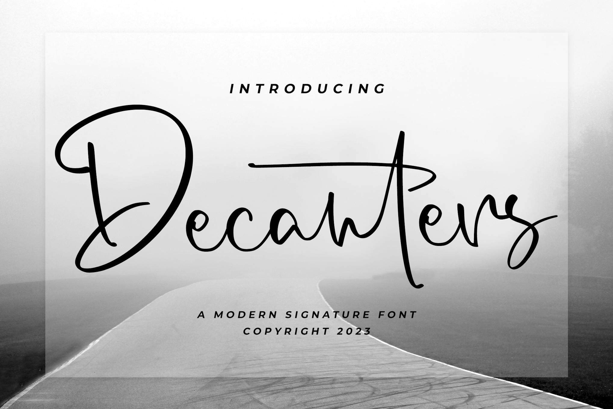 Imagen de portada de Decanters - Signature Font (fuente)