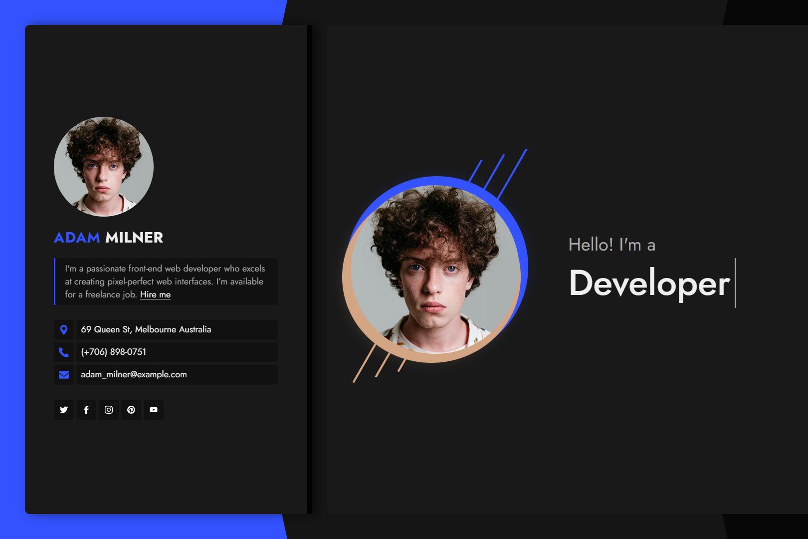 Imagen de portada de Deebo | Personal Portfolio HTML Template (plantilla web)