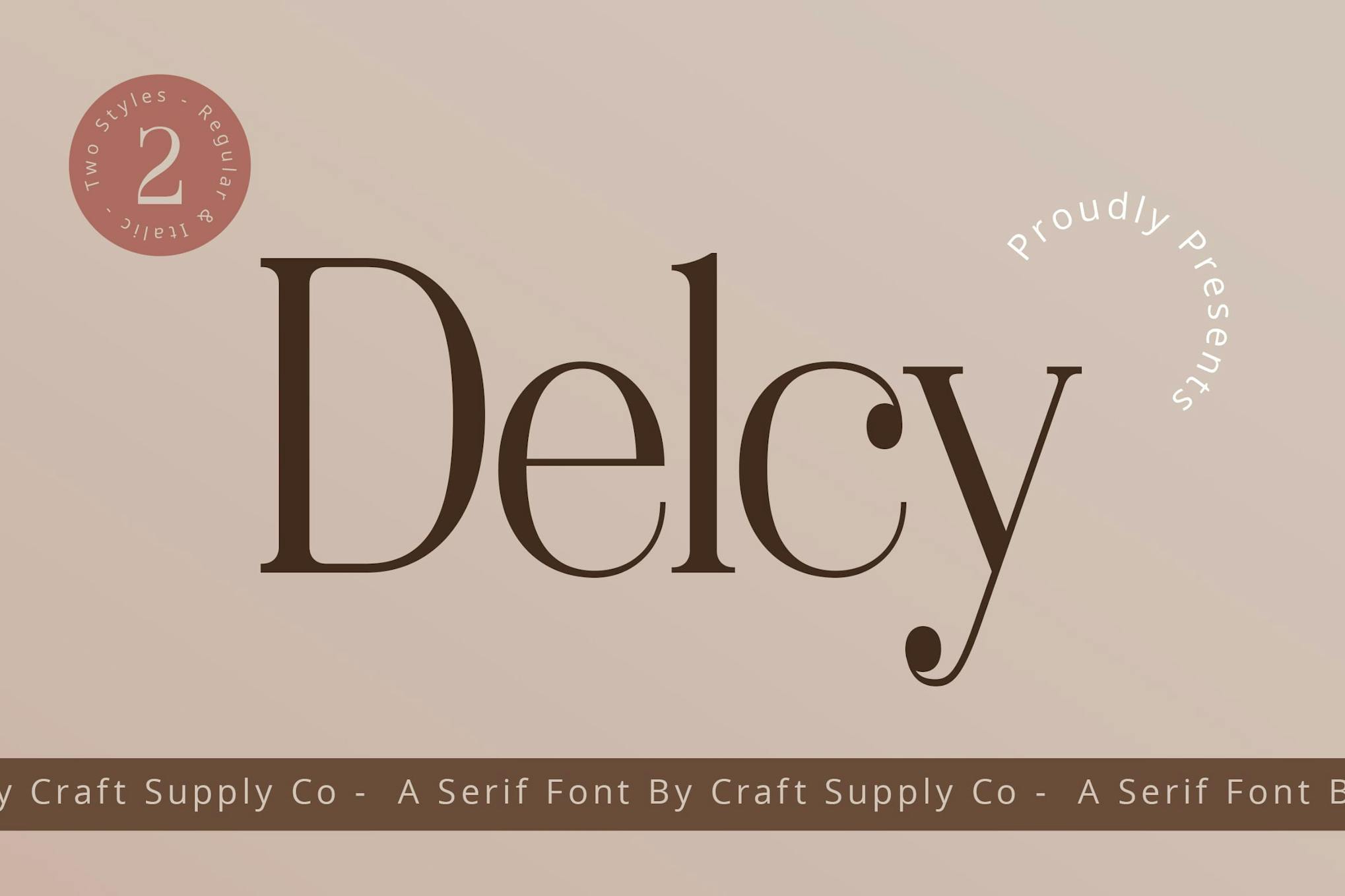 Imagen de portada de Delcy – Elegant Serif (fuente)