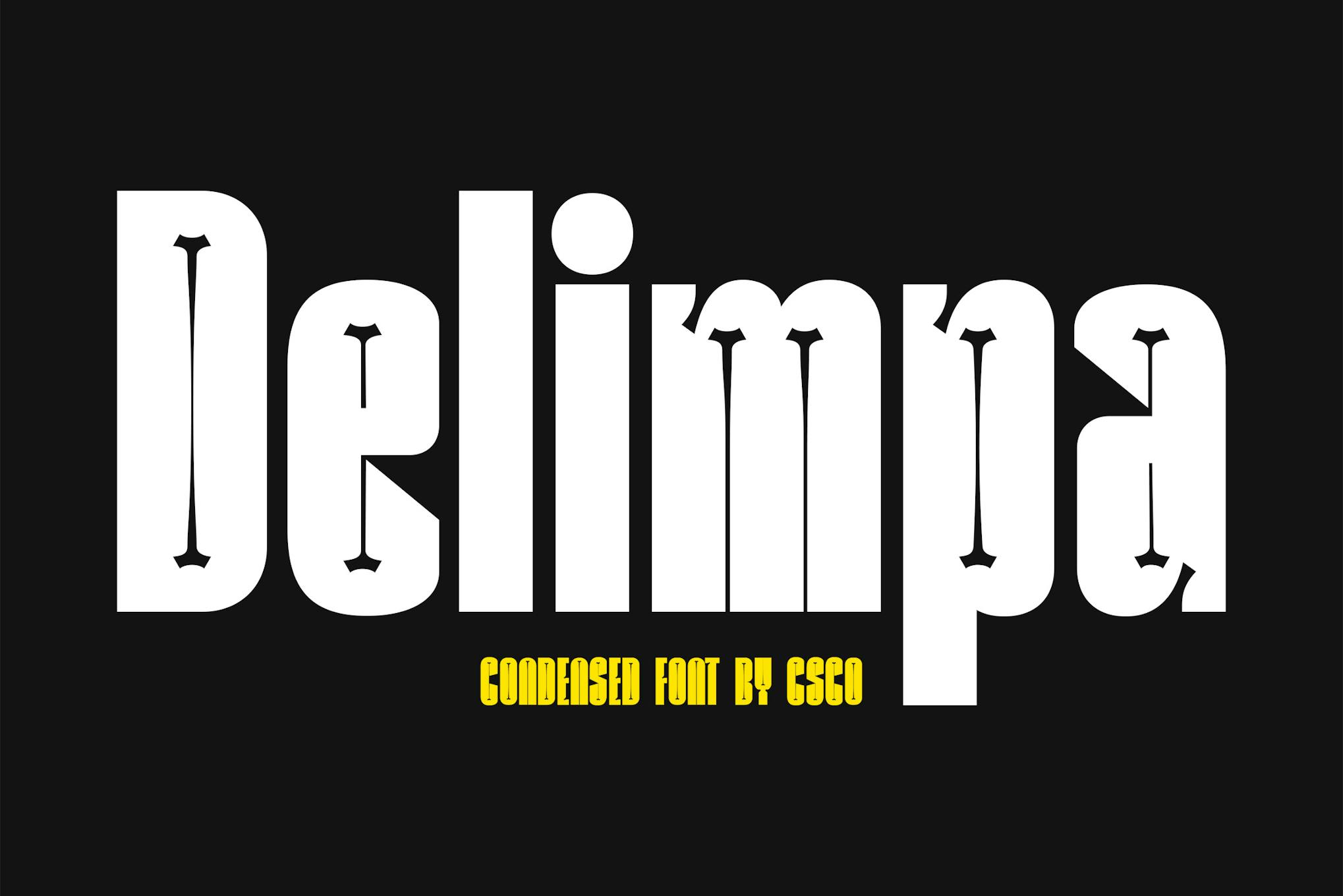 Imagen de portada de Delimpa – Inktrap Font (fuente)