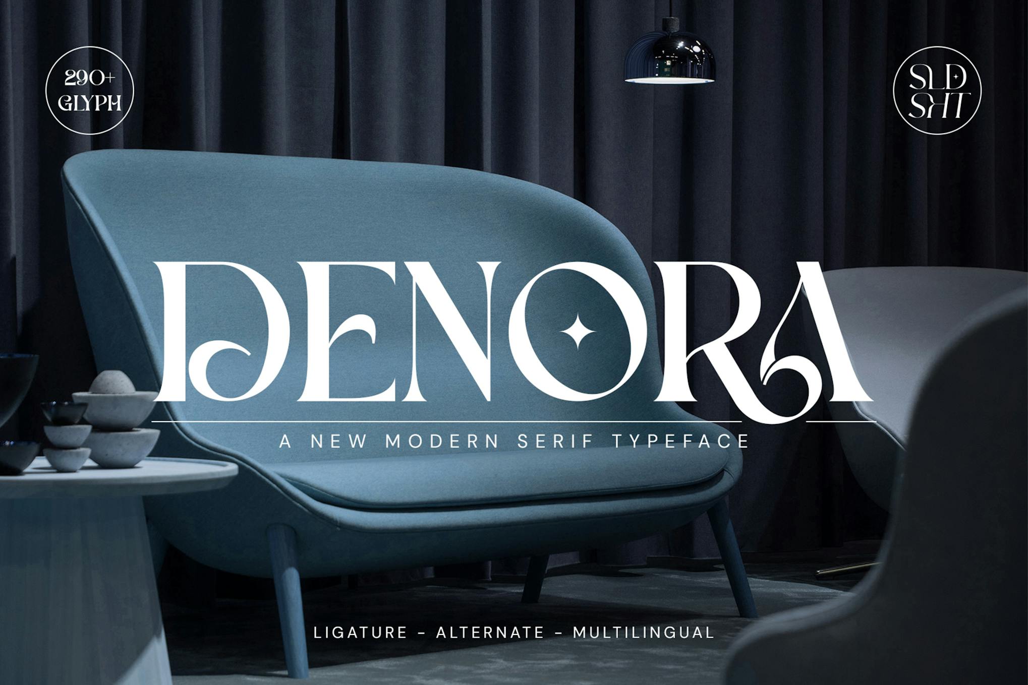 Imagen de portada de Denora Modern Serif Font (fuente)