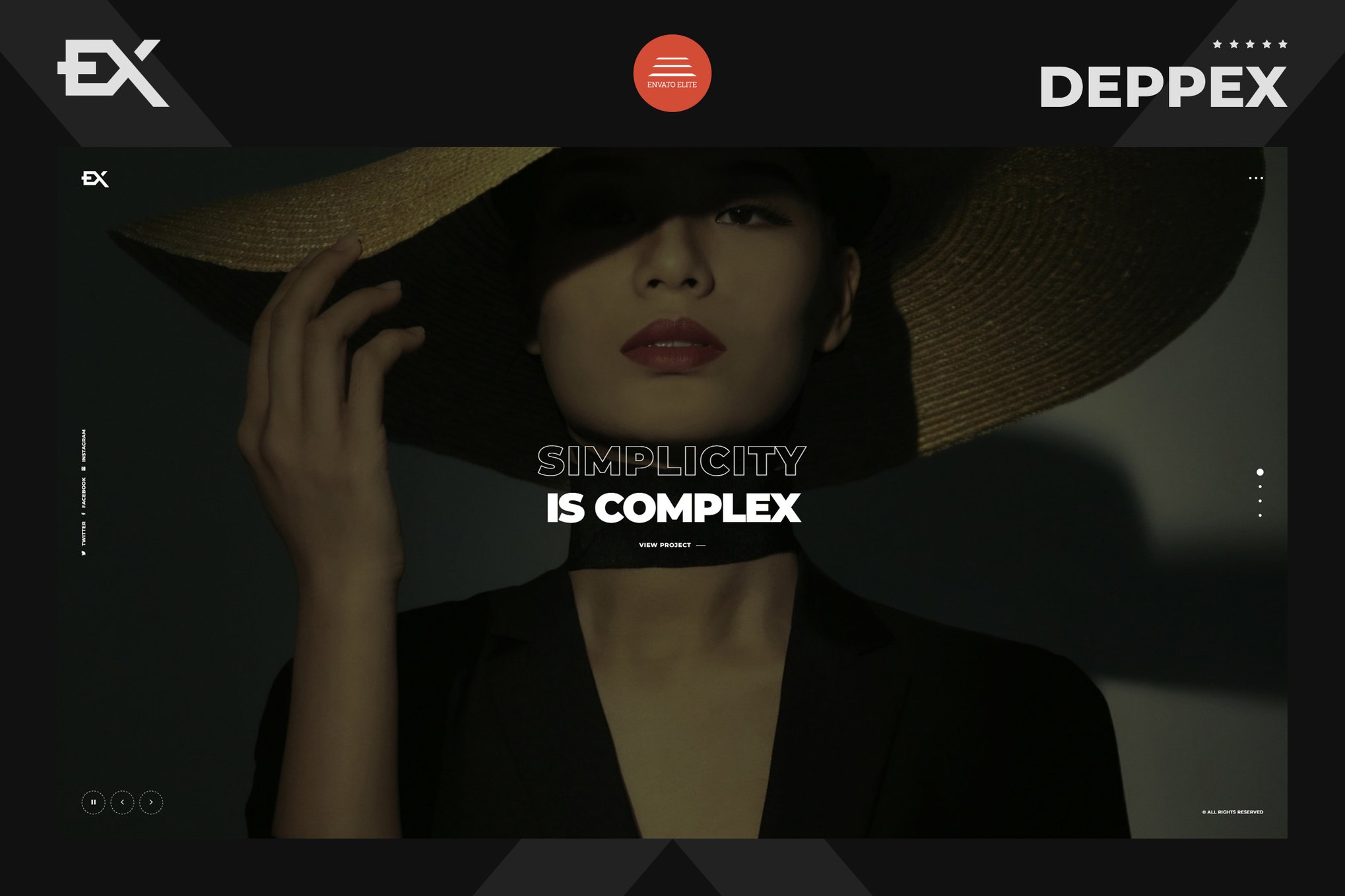Imagen de portada de Deppex - Creative Showcase Portfolio Template (plantilla web)