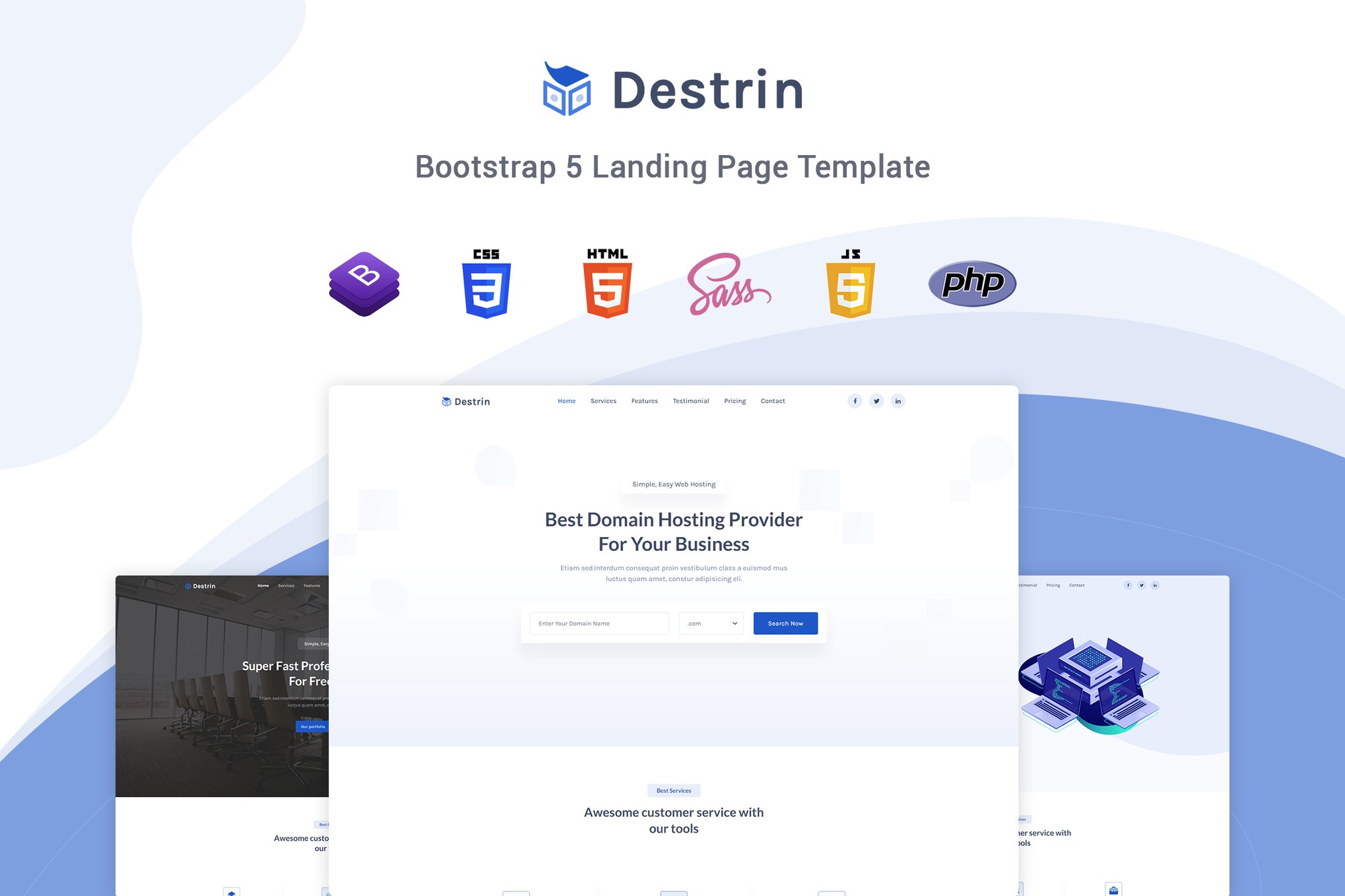 Imagen de portada de Destin - Bootstrap 5 Landing Page Template (plantilla web)