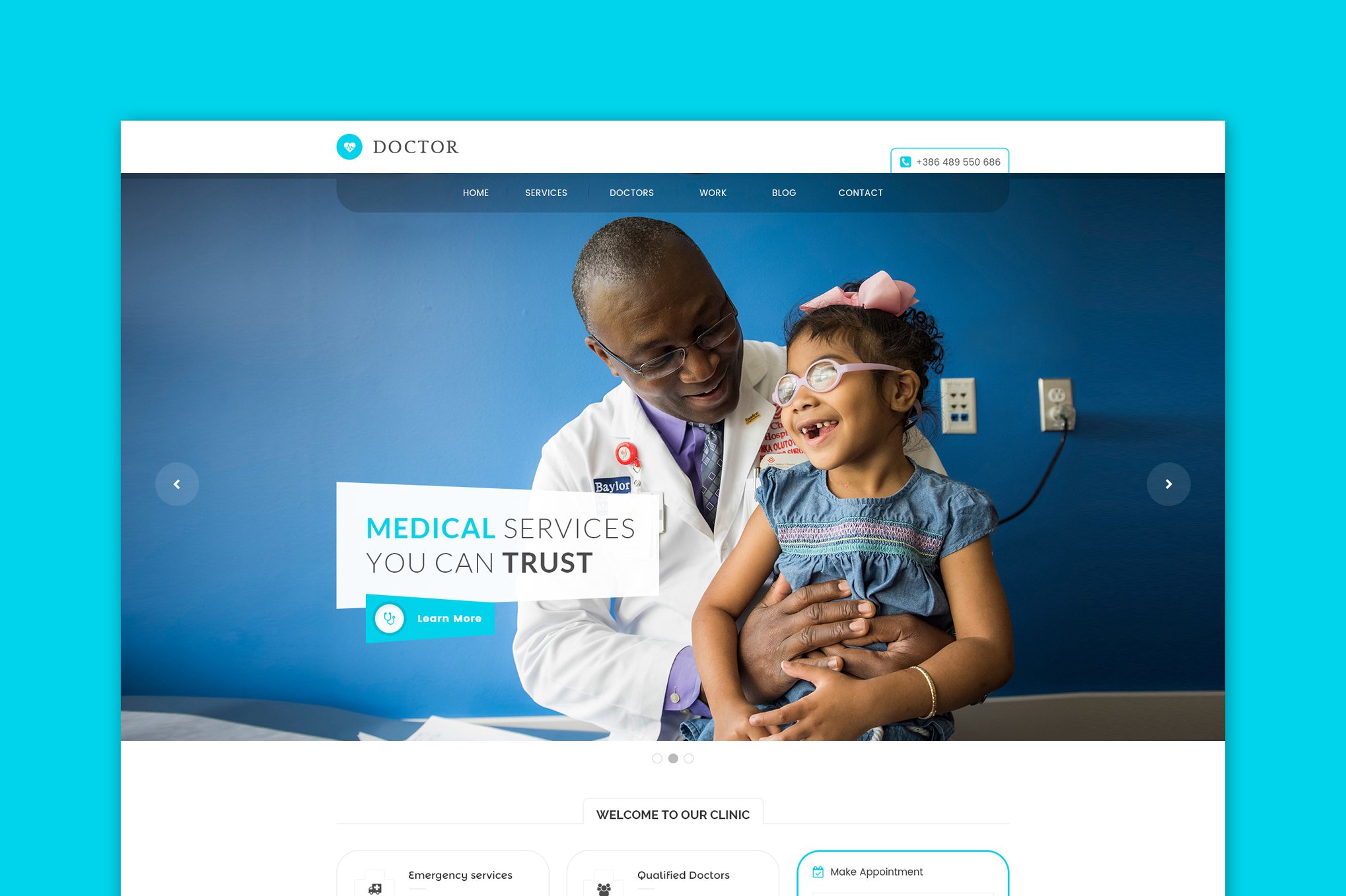 Imagen de portada de Doctor - Medical & Health HTML Template (plantilla web)