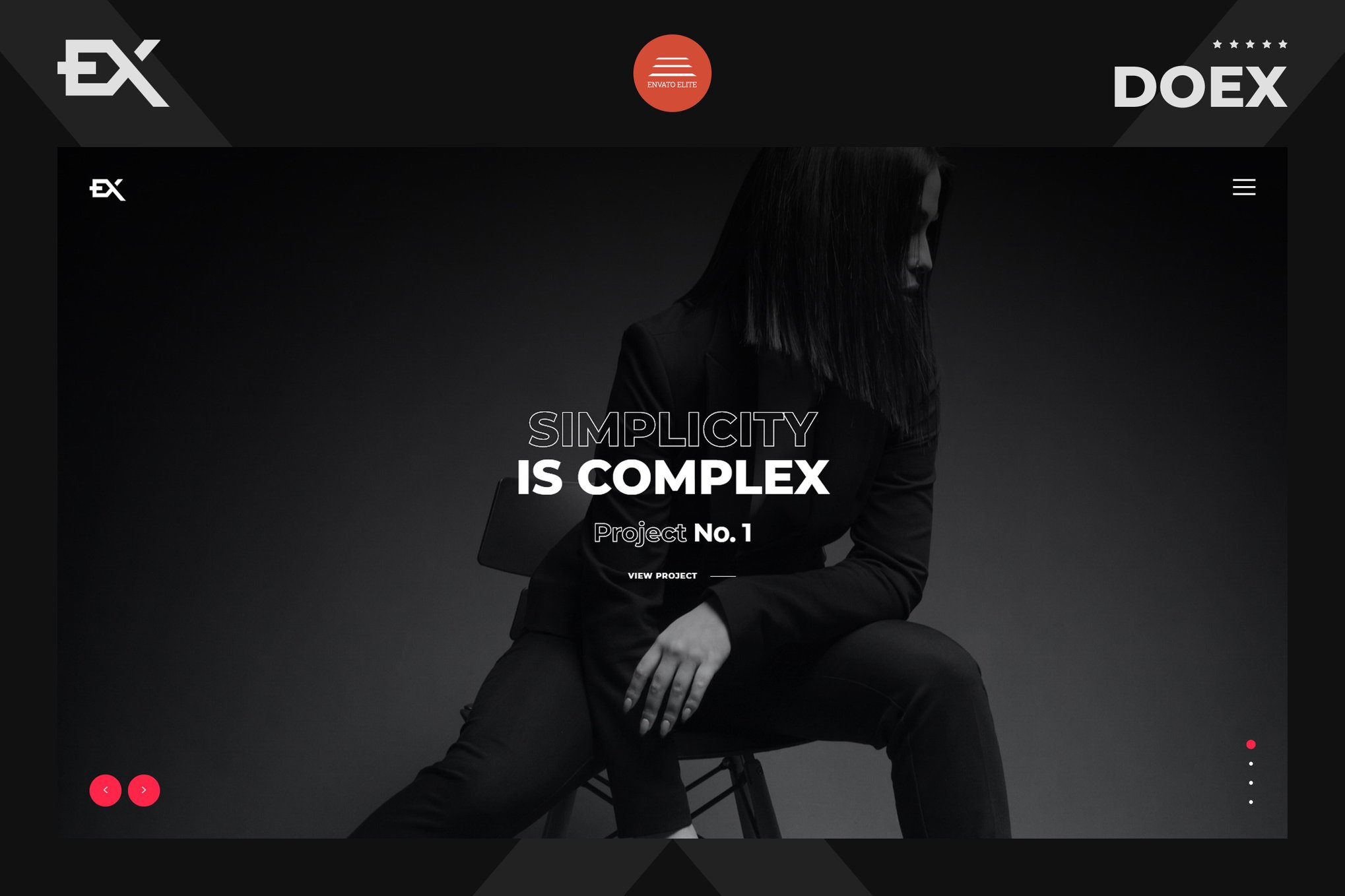 Imagen de portada de Doex - Creative Portfolio Template (plantilla web)