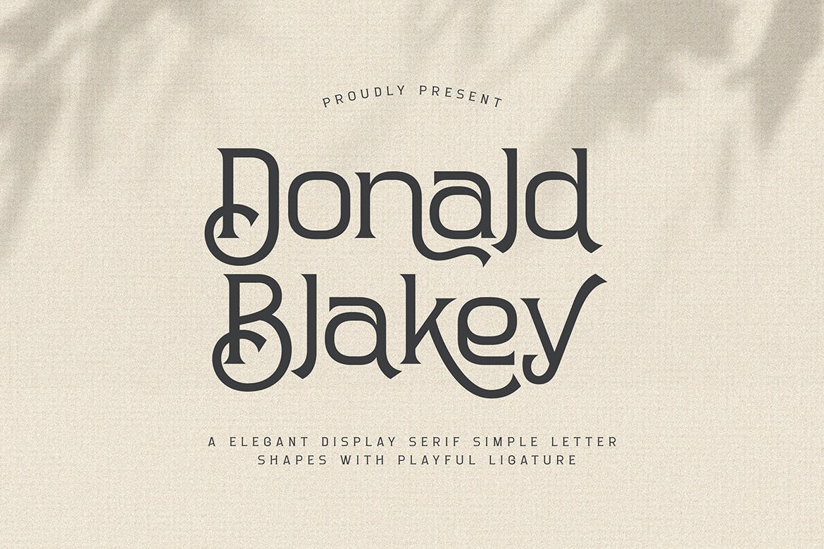 Imagen de portada de Donald Blakey Retro Serif (fuente)