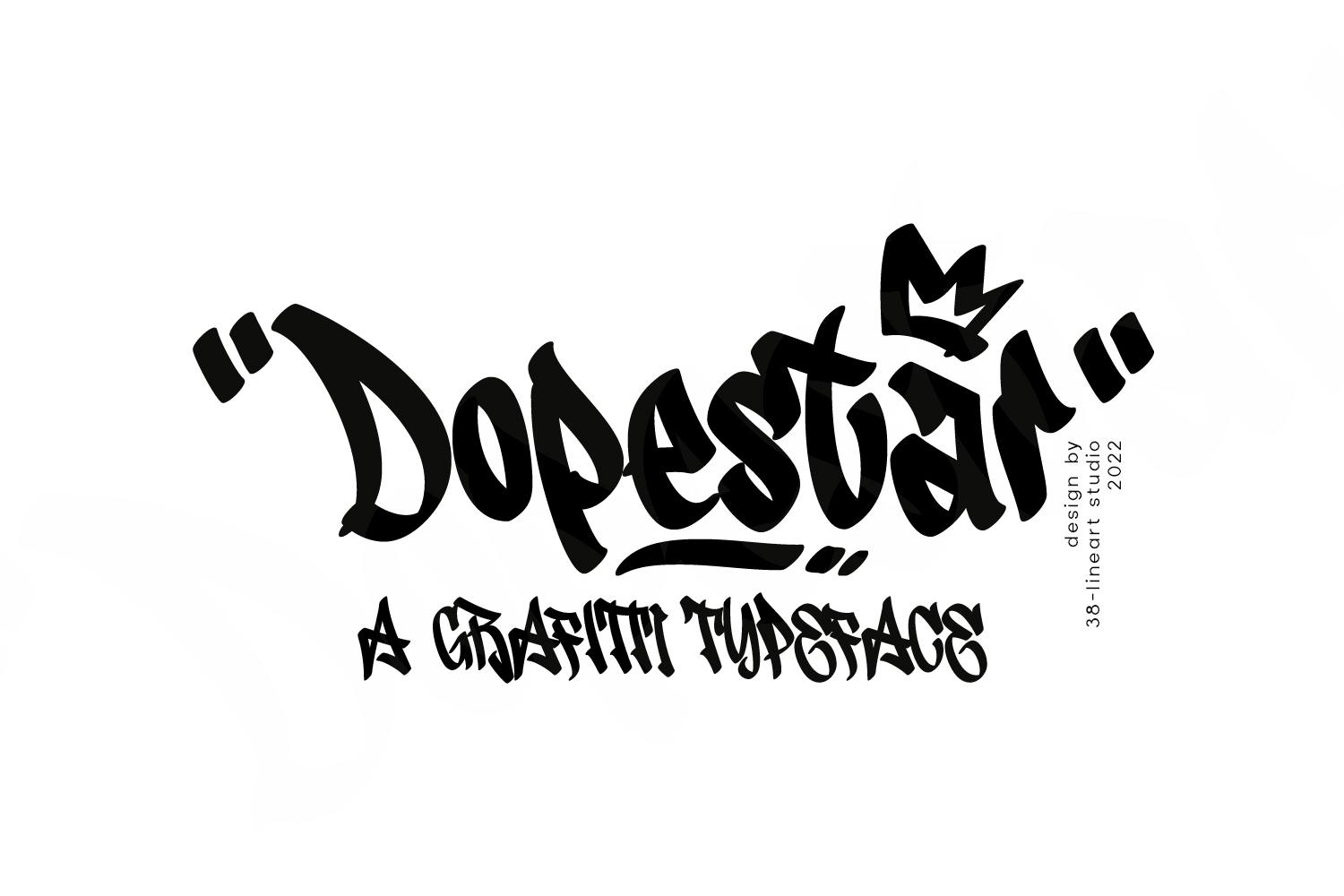 Imagen de portada de Dopestar - Grafitti Typeface (fuente)