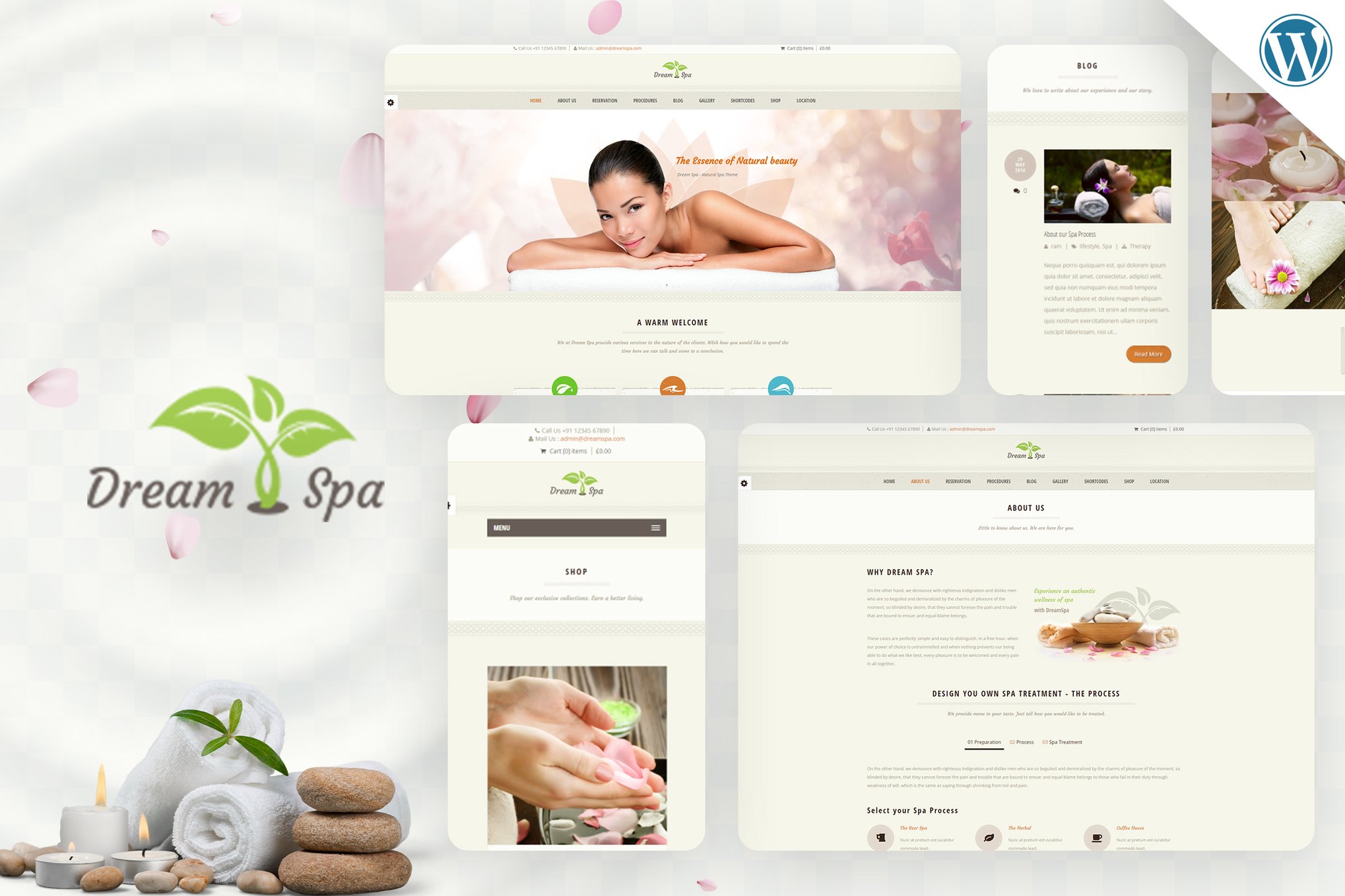 Imagen de portada de Dream Spa - Salon WordPress (tema)