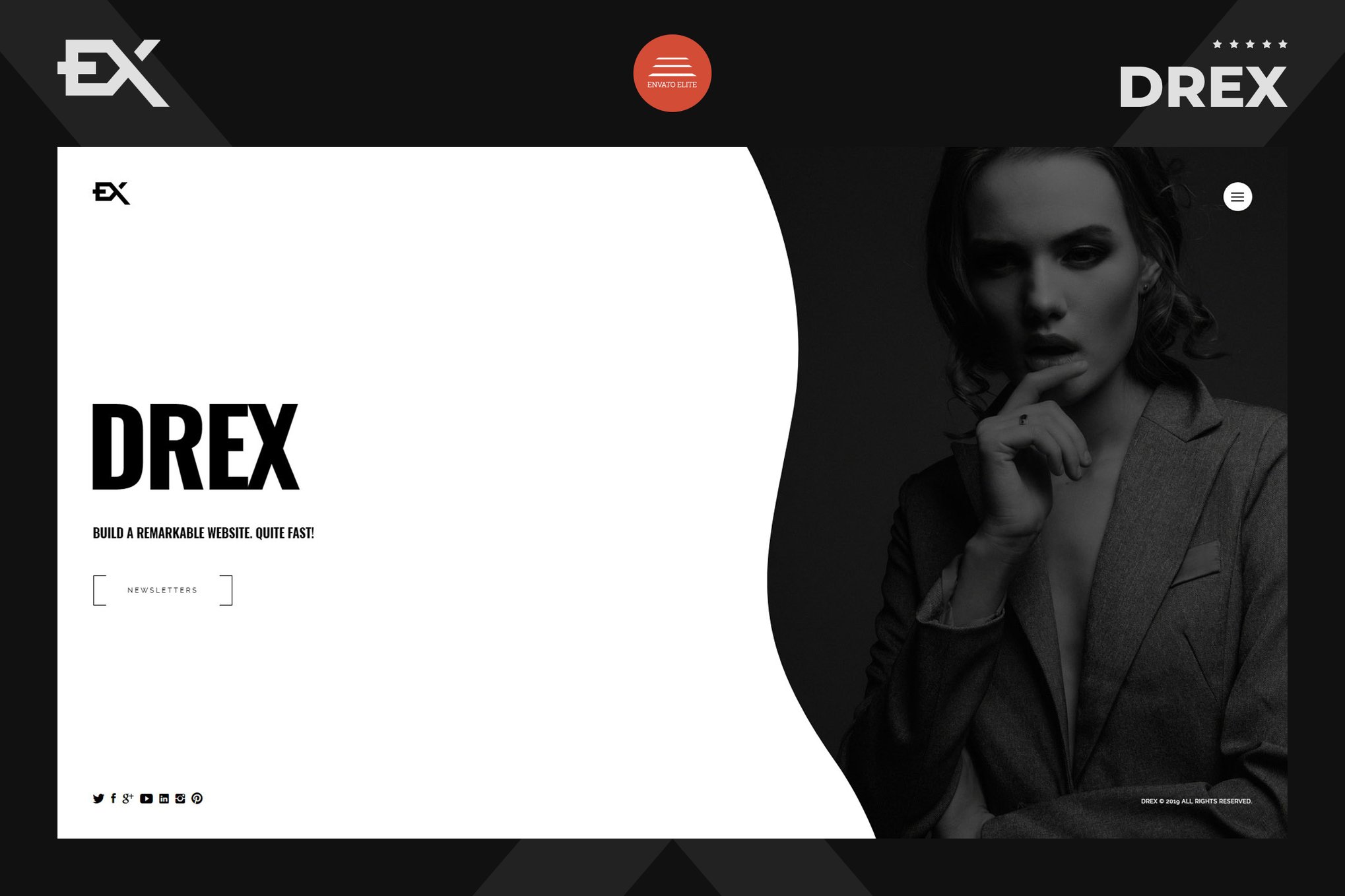 Imagen de portada de Drex - Photography Portfolio Template (plantilla web)