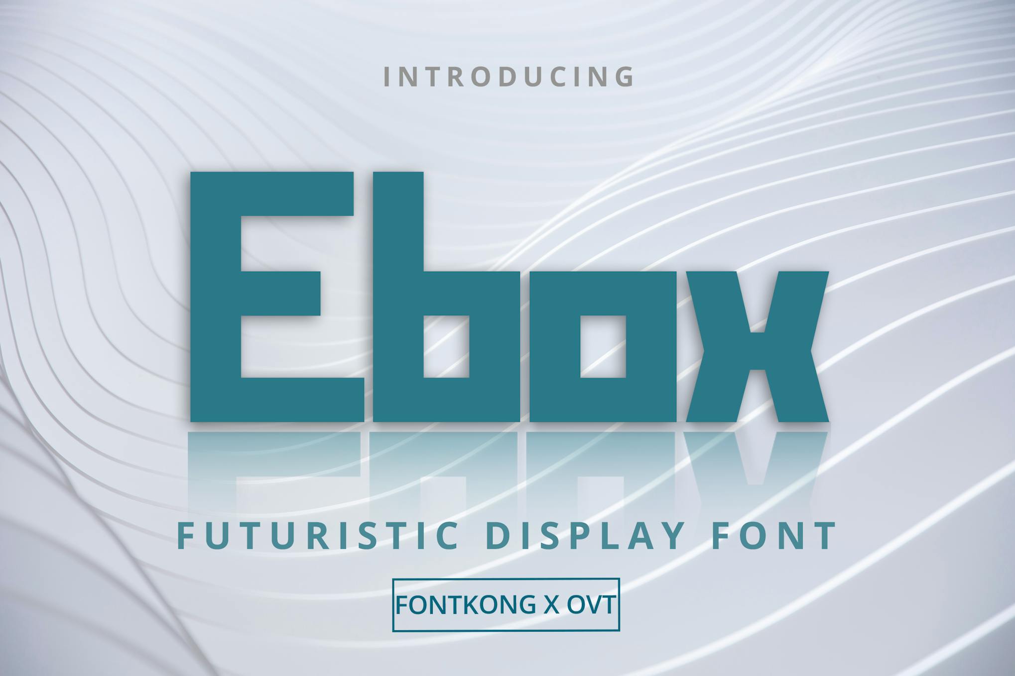 Imagen de portada de Ebox - Futuristic Display Font (fuente)