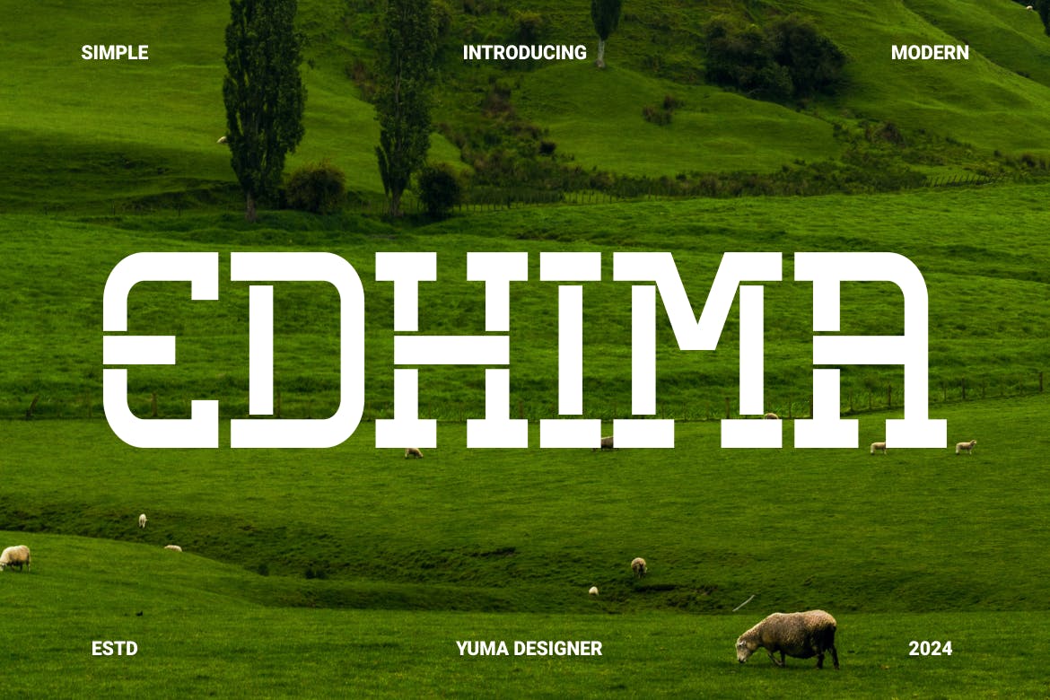 Imagen de portada de Edhima Font (fuente)