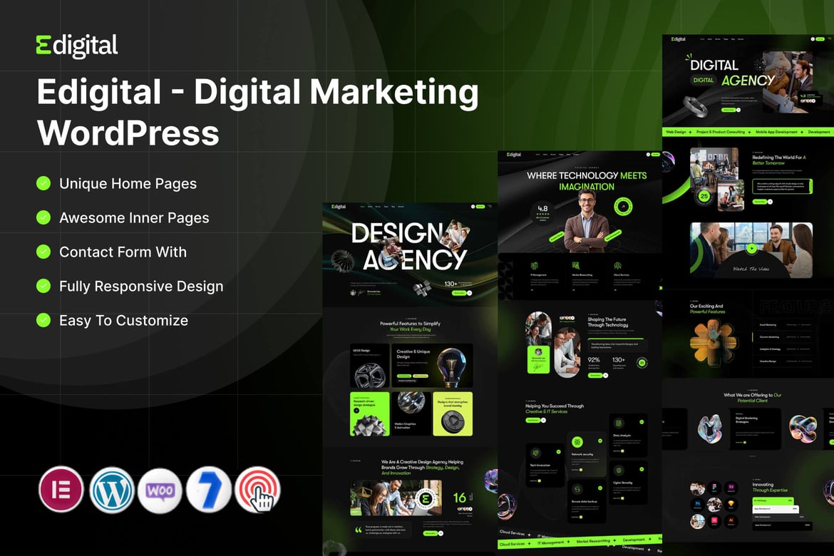 Imagen de portada de Edigital – Digital Marketing WordPress (tema)