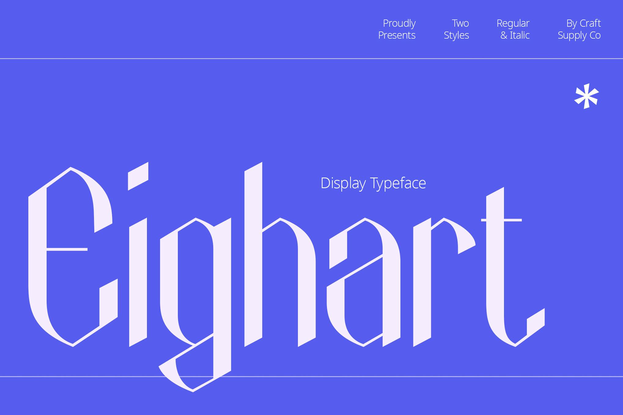 Imagen de portada de Eighart – Tech Font (fuente)