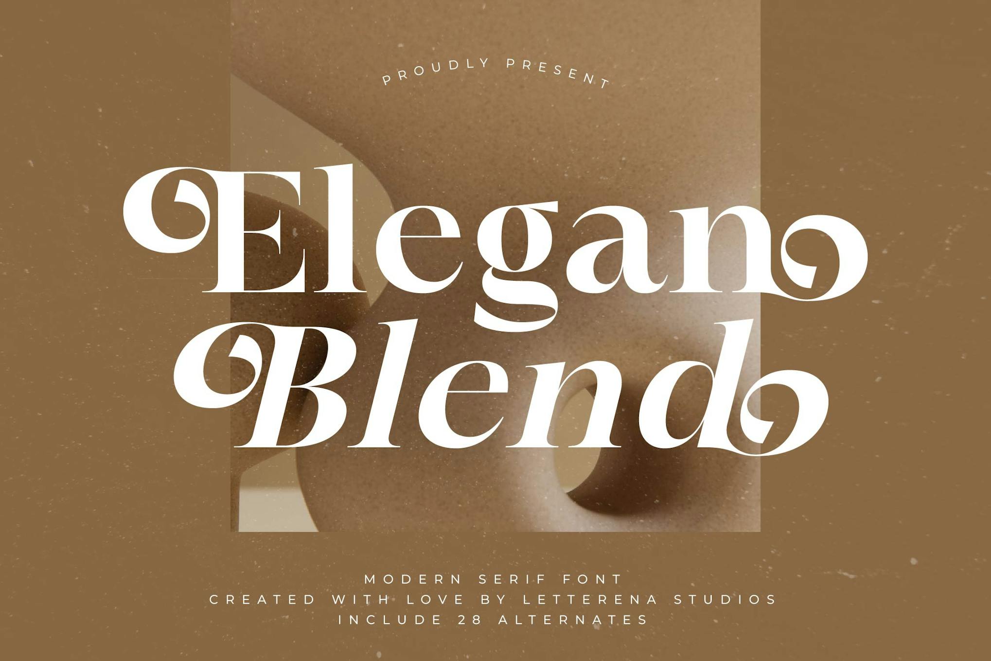 Imagen de portada de Elegan Blend Modern Serif Font (fuente)