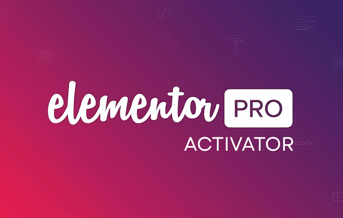Imagen de portada de Elementor Pro Activator (plugin)