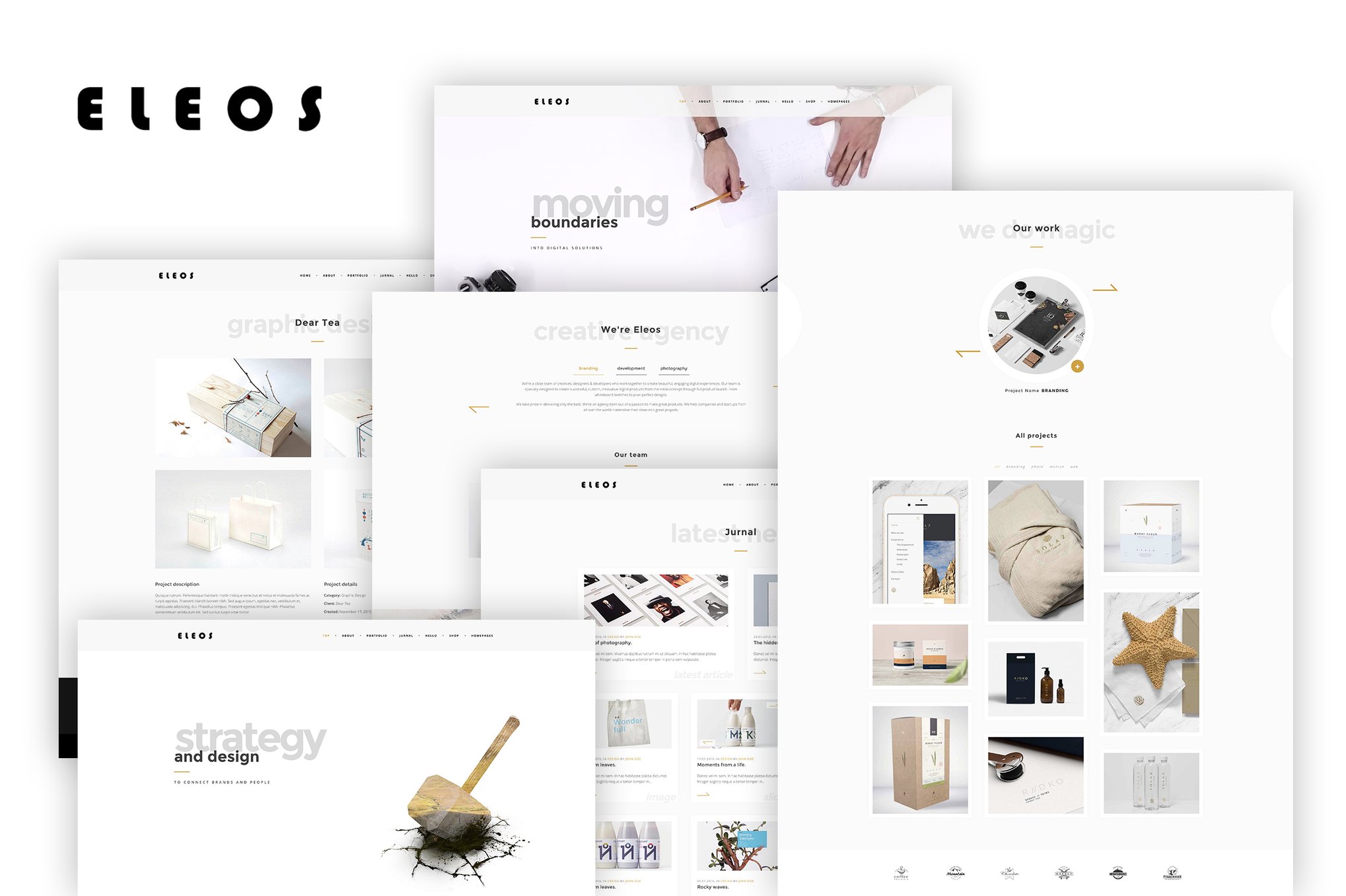 Imagen de portada de Eleos - One-Page Creative Template (plantilla web)