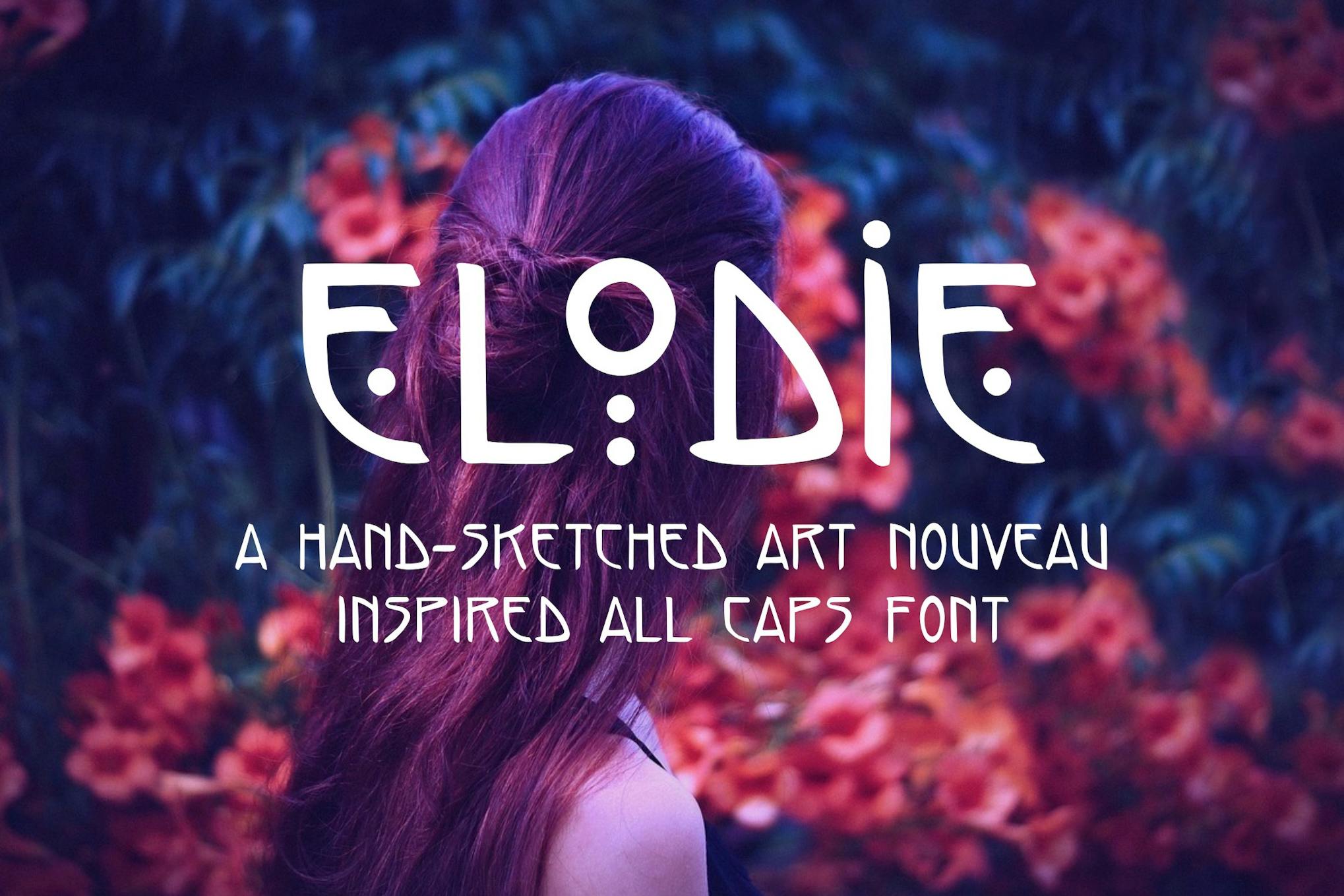 Imagen de portada de Elodie - Hand Sketched Art Nouveau Font (fuente)