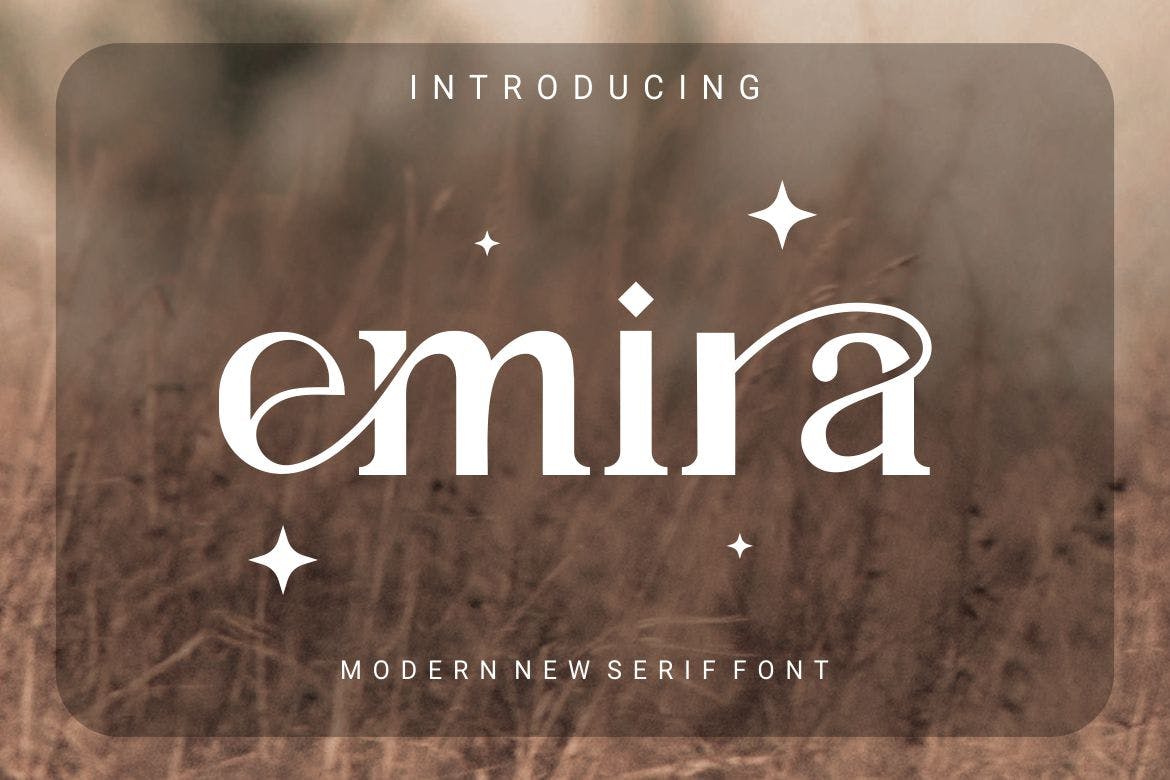 Imagen de portada de Emira Font (fuente)