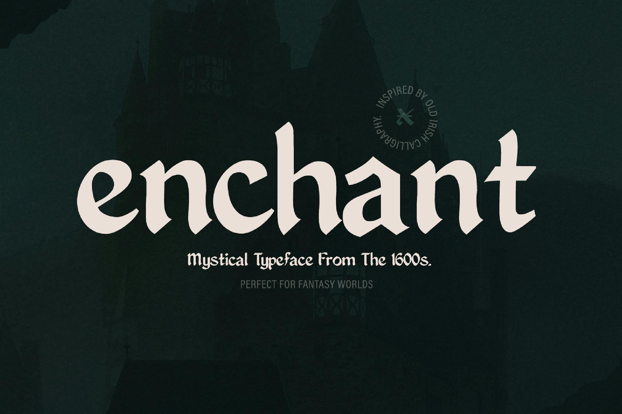 Imagen de portada de Enchant - Mystical 1600s Typeface (fuente)
