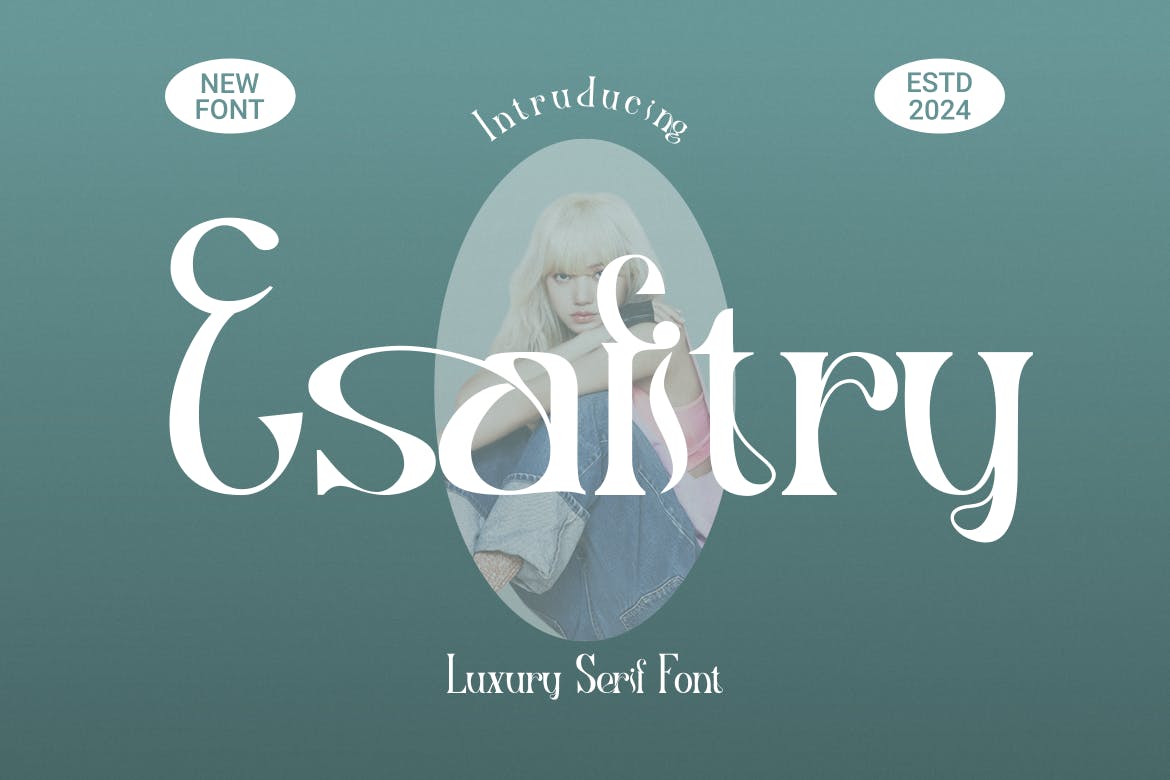 Imagen de portada de Esafitry Font (fuente)