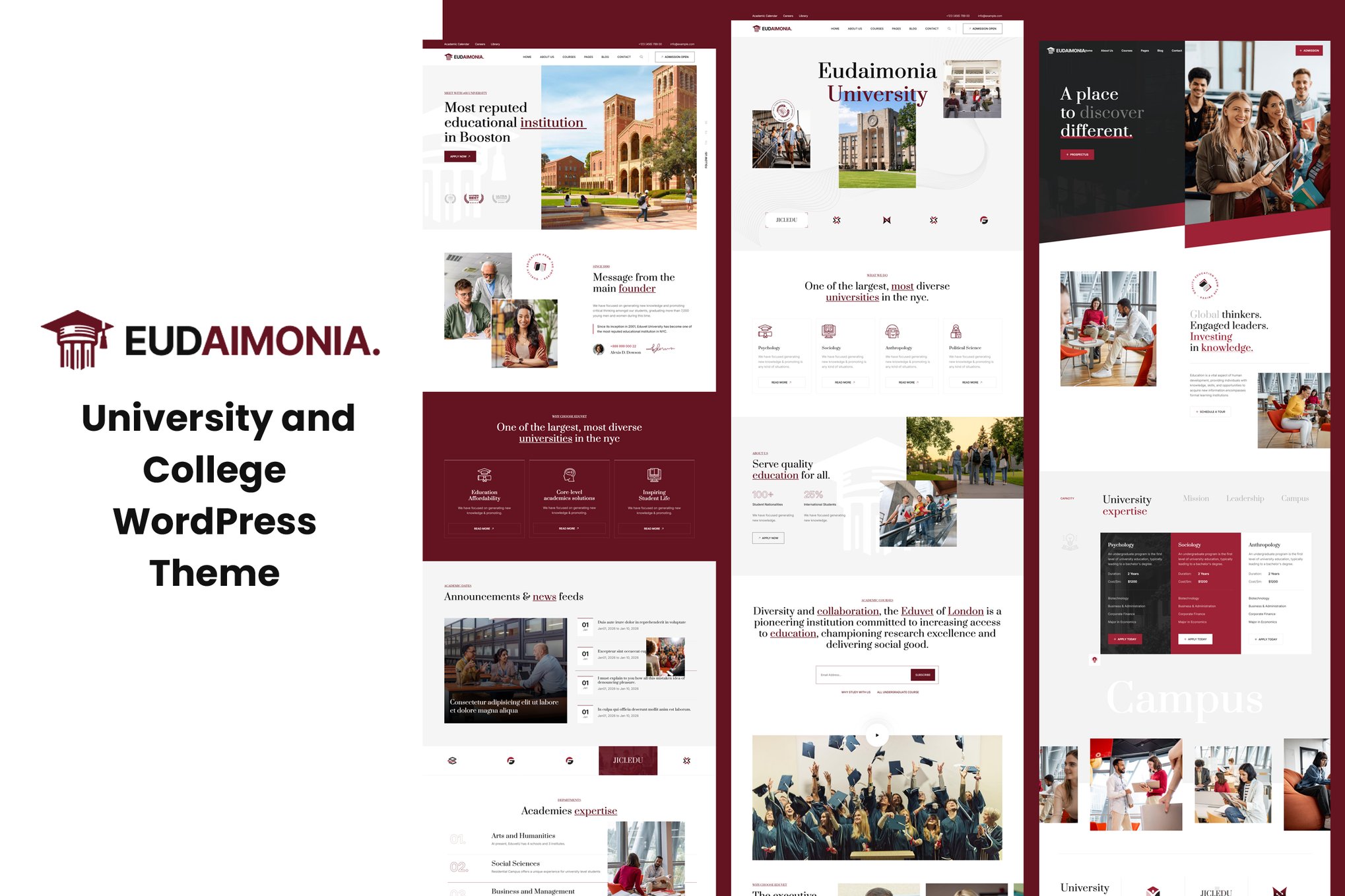 Imagen de portada de Eudaimonia - University and College WordPress Theme (tema)
