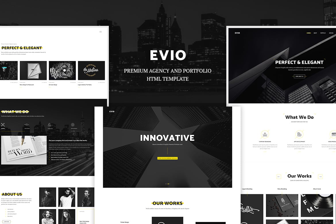 Imagen de portada de Evio - Agency & Portfolio HTML Template (plantilla web)