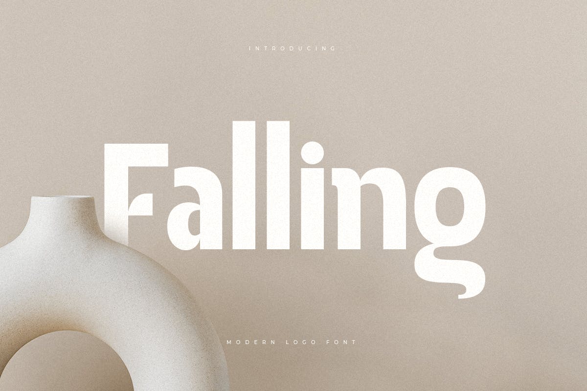 Imagen de portada de Falling - Modern Logo Font (fuente)