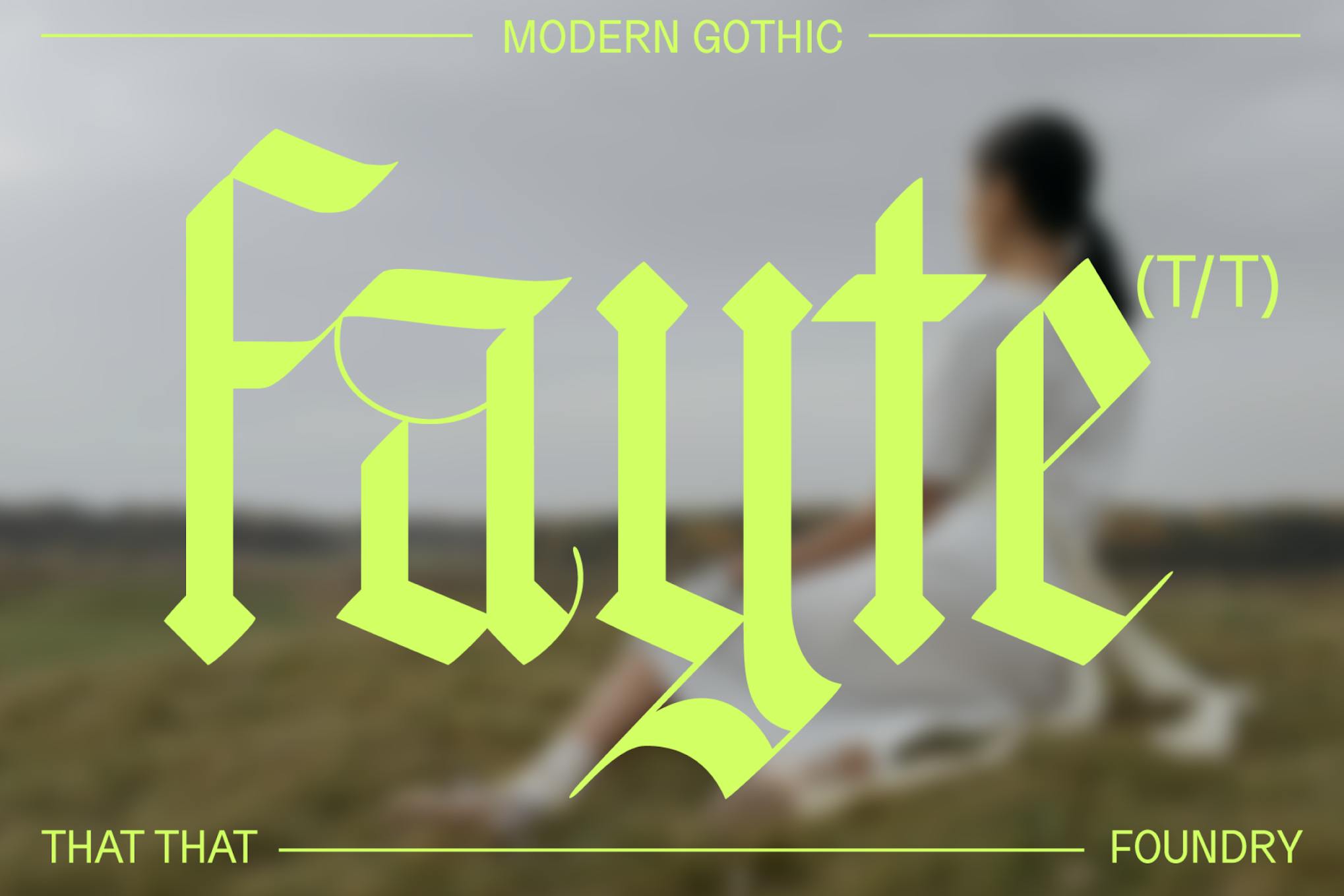Imagen de portada de Fayte Blackletter gothic (fuente)