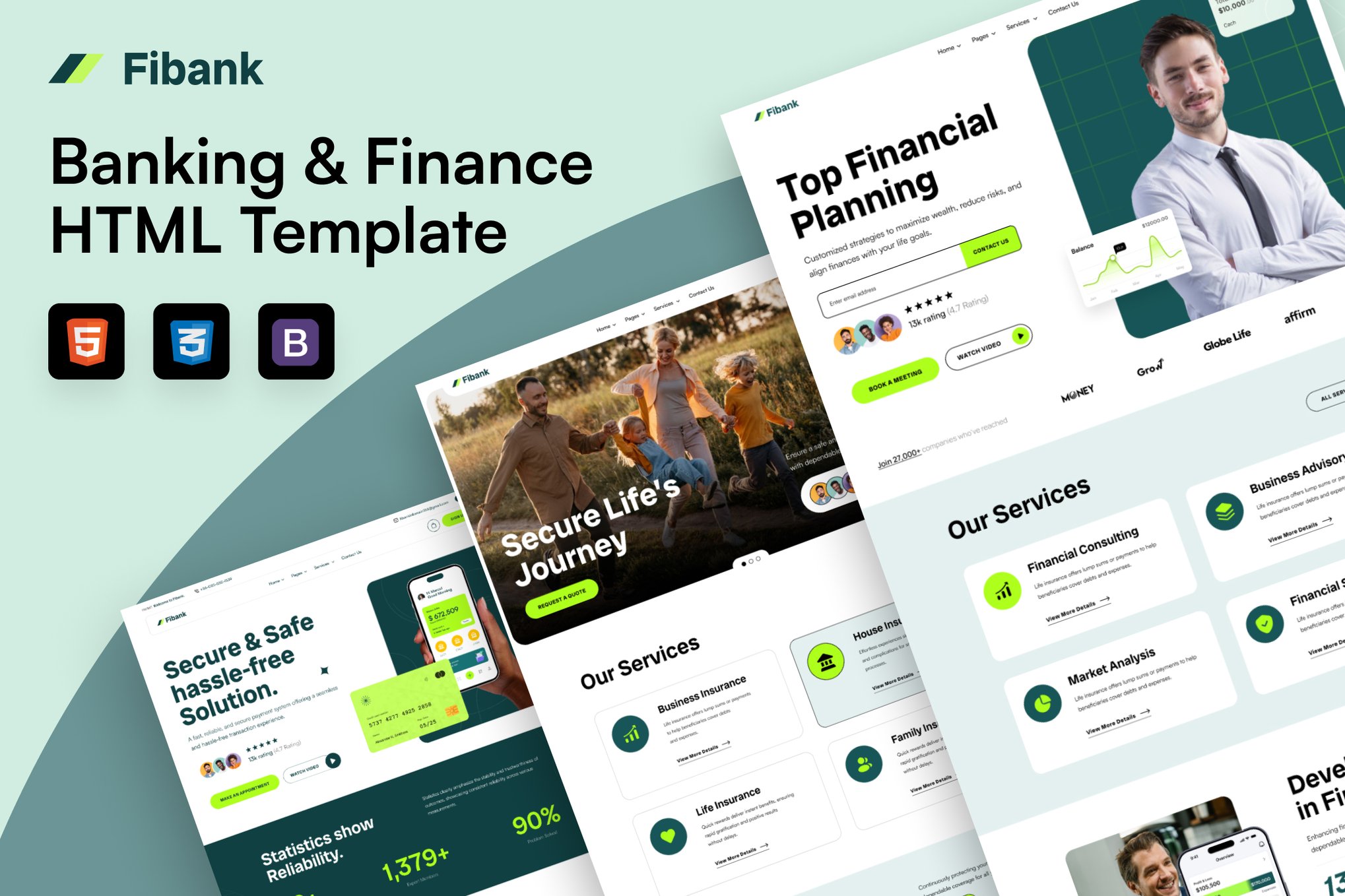 Imagen de portada de Fibank - Banking & Finance HTML5 Template (plantilla web)