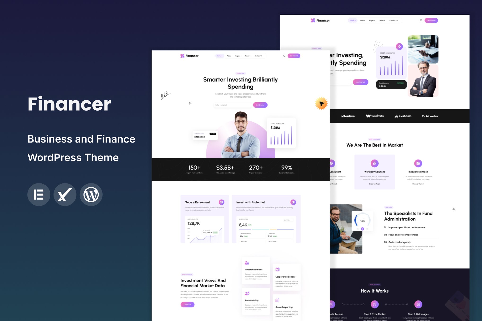 Imagen de portada de Financer - Business and Finance WordPress Theme (tema)