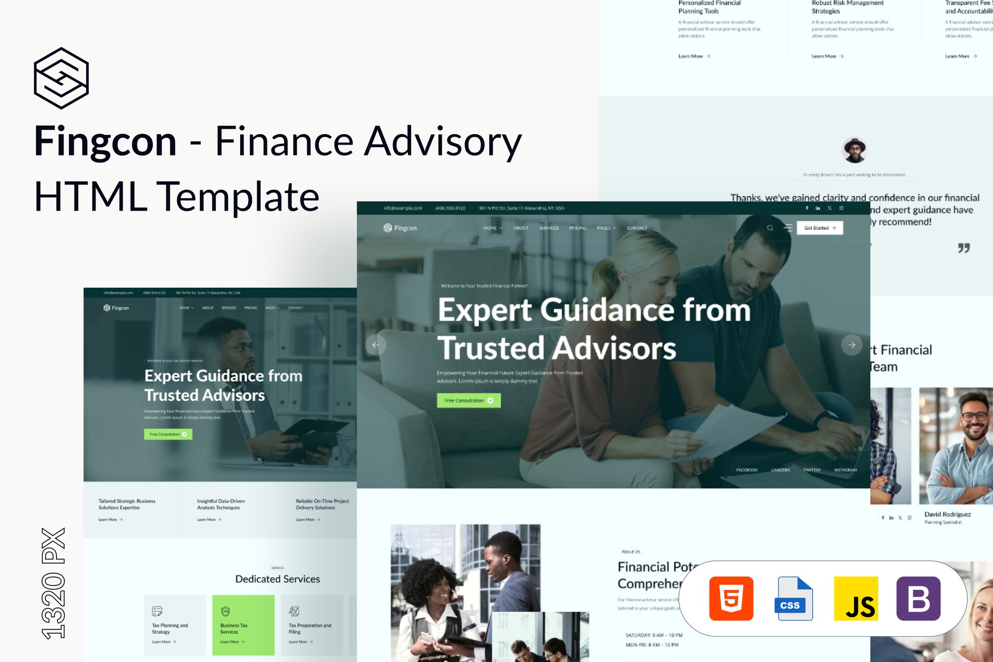 Imagen de portada de Fingcon - Finance Advisory HTML Template (plantilla web)