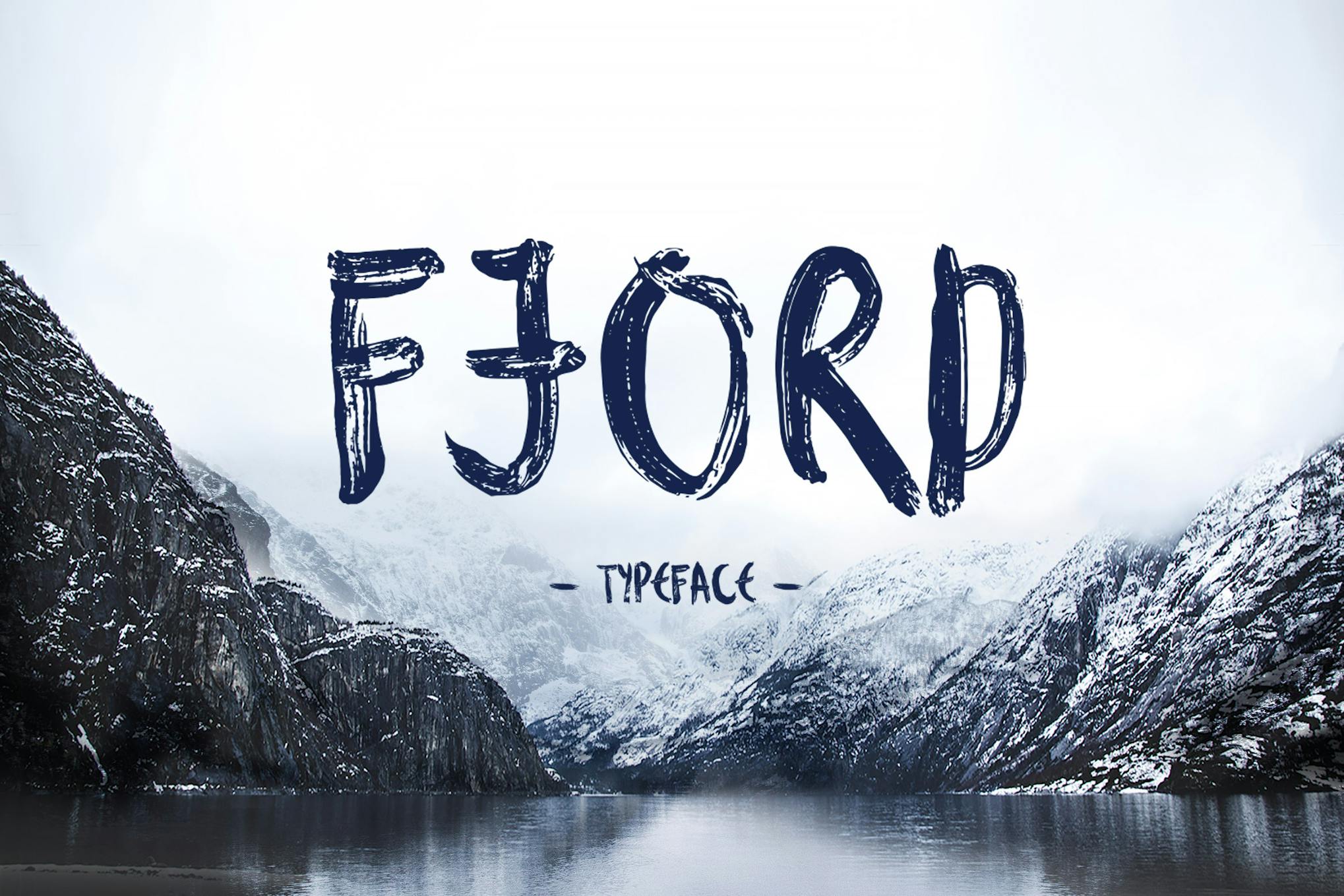 Imagen de portada de Fjord Brush Font (fuente)