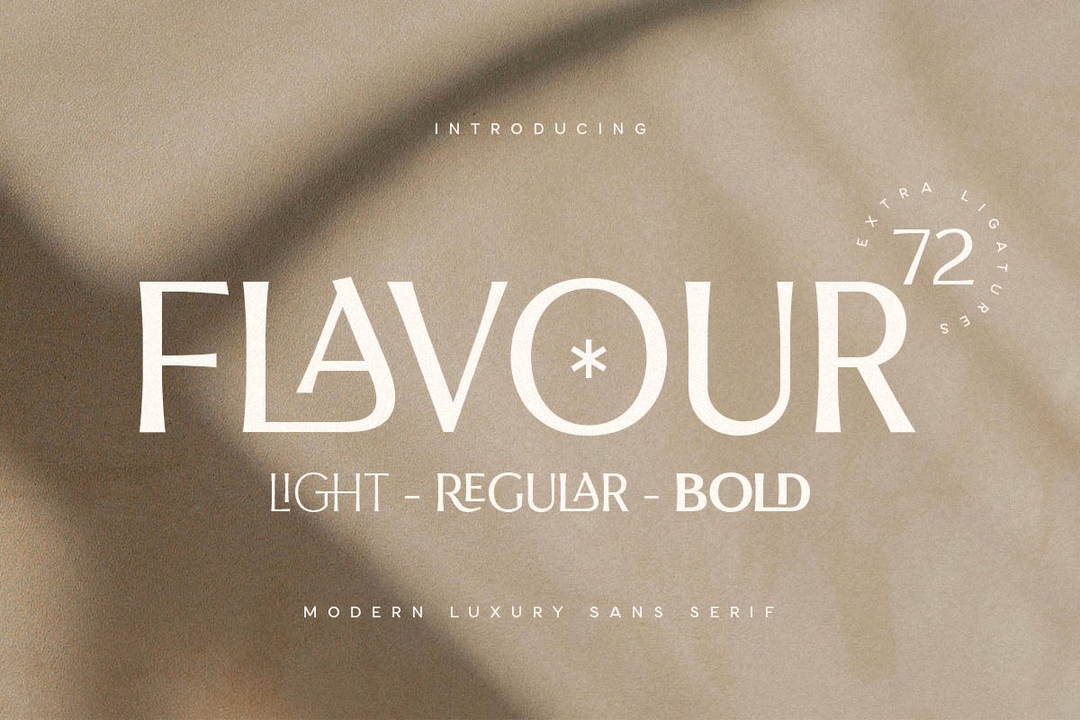 Imagen de portada de Flavour - Modern Luxury Sans Serif (fuente)