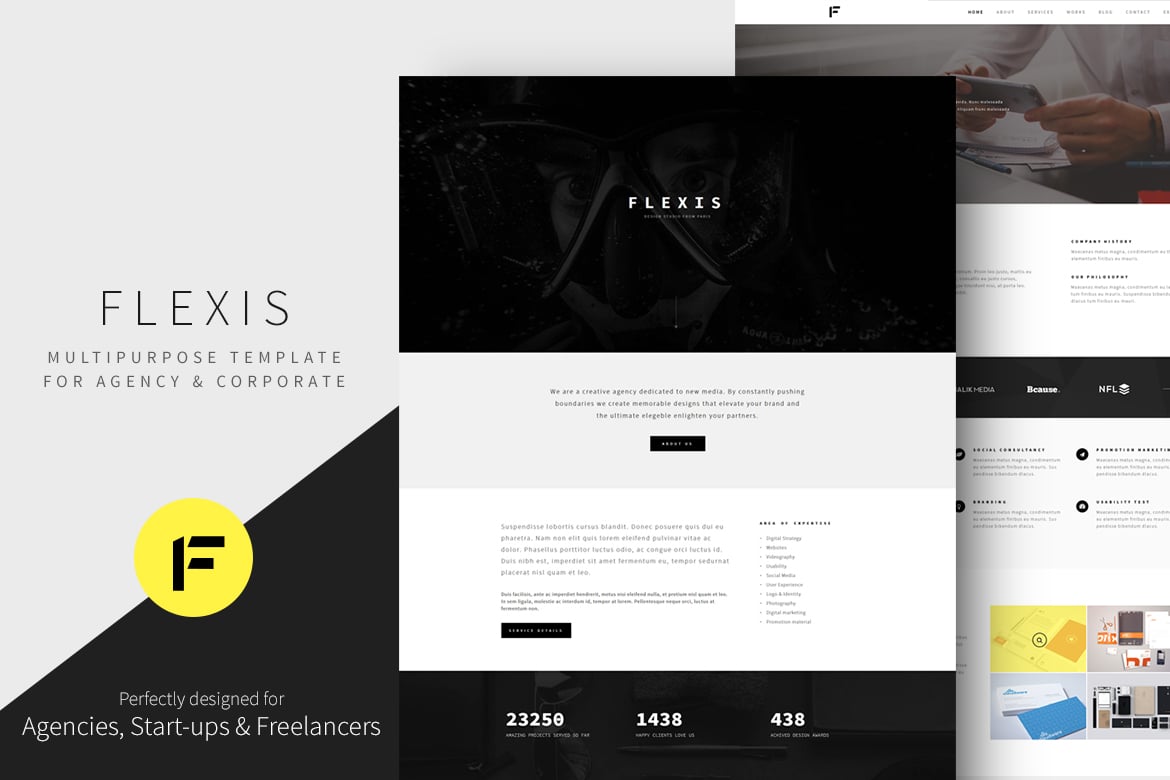 Imagen de portada de Flexis - Multipurpose Bootstrap Template (plantilla web)