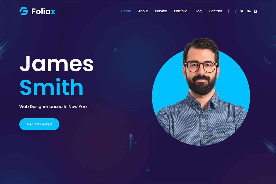 Imagen de portada de Foliox - Personal Portfolio Template (plantilla web)