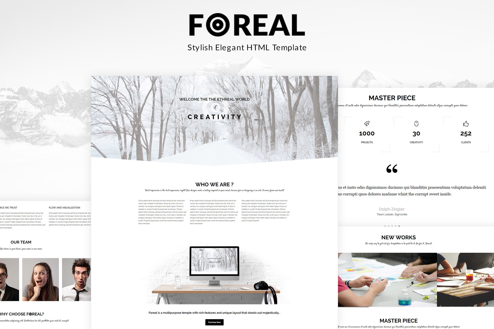 Imagen de portada de Foreal - Minimal Business HTML5 Template (plantilla web)