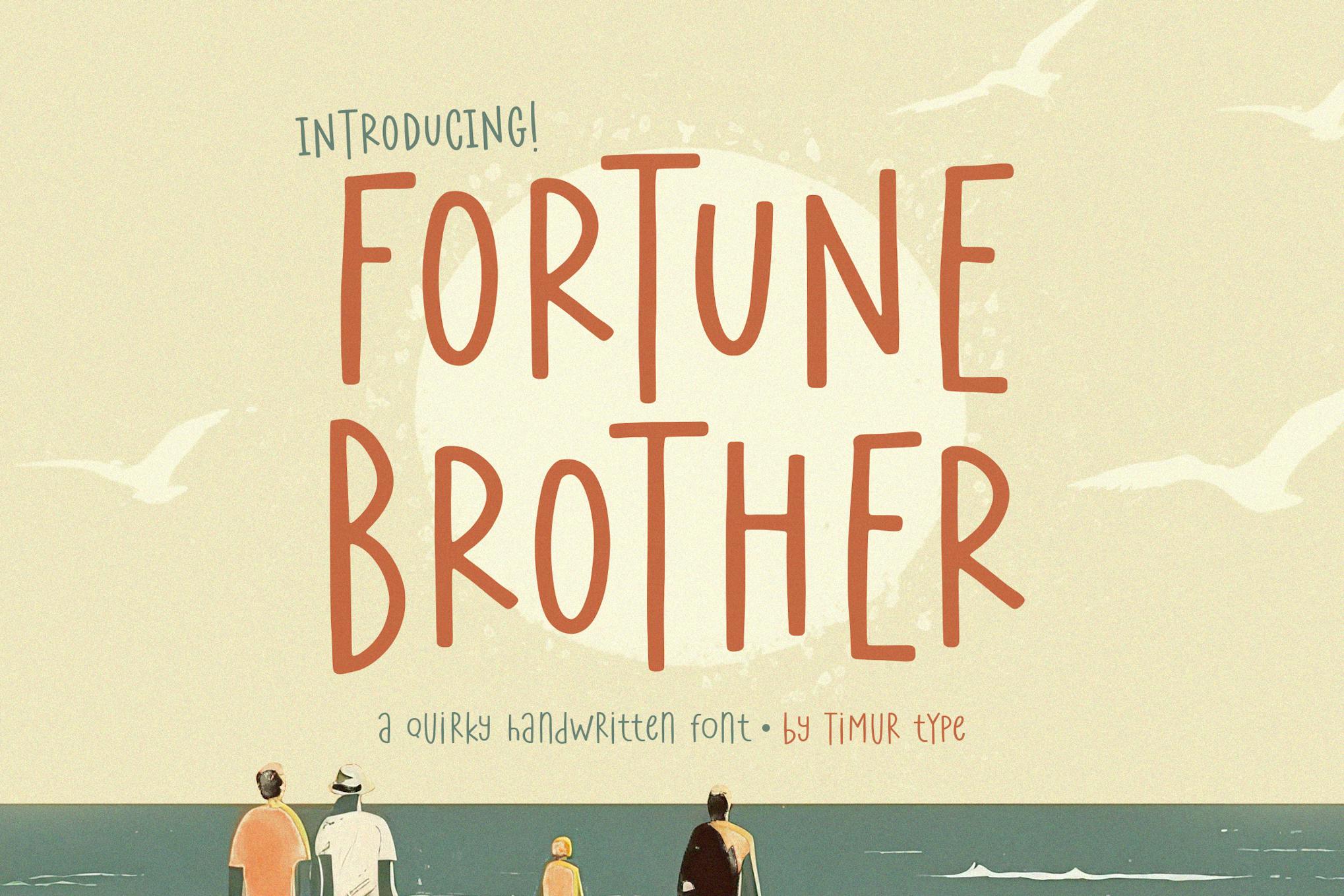 Imagen de portada de Fortune Brother - Quirky Handwritten Font TT (fuente)