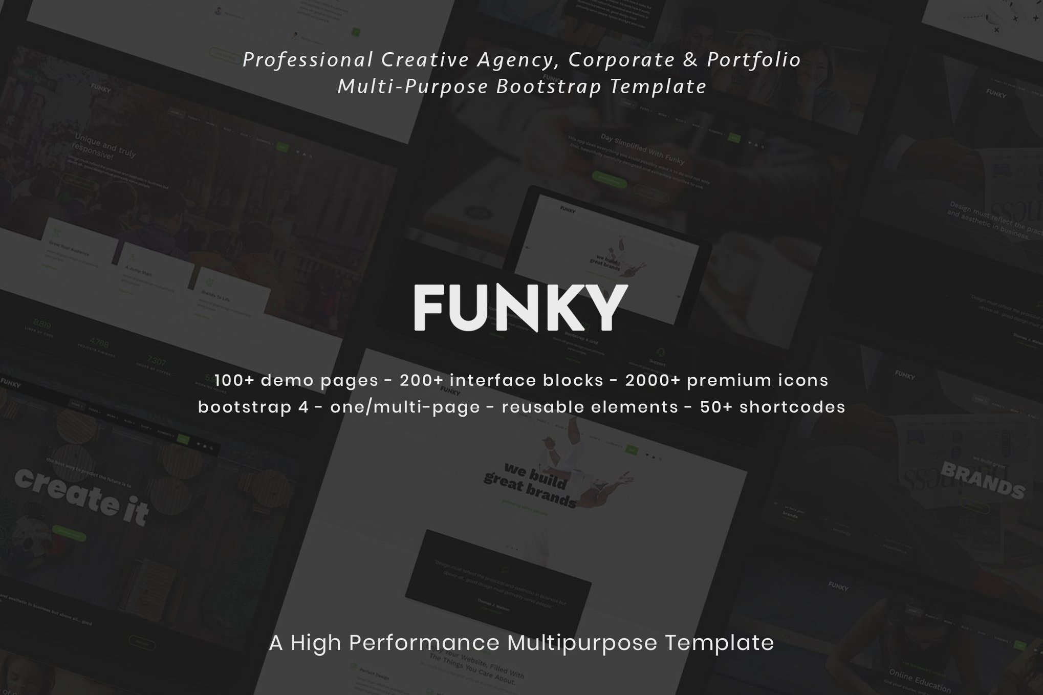 Imagen de portada de Funky - Creative Multipurpose Template (plantilla web)