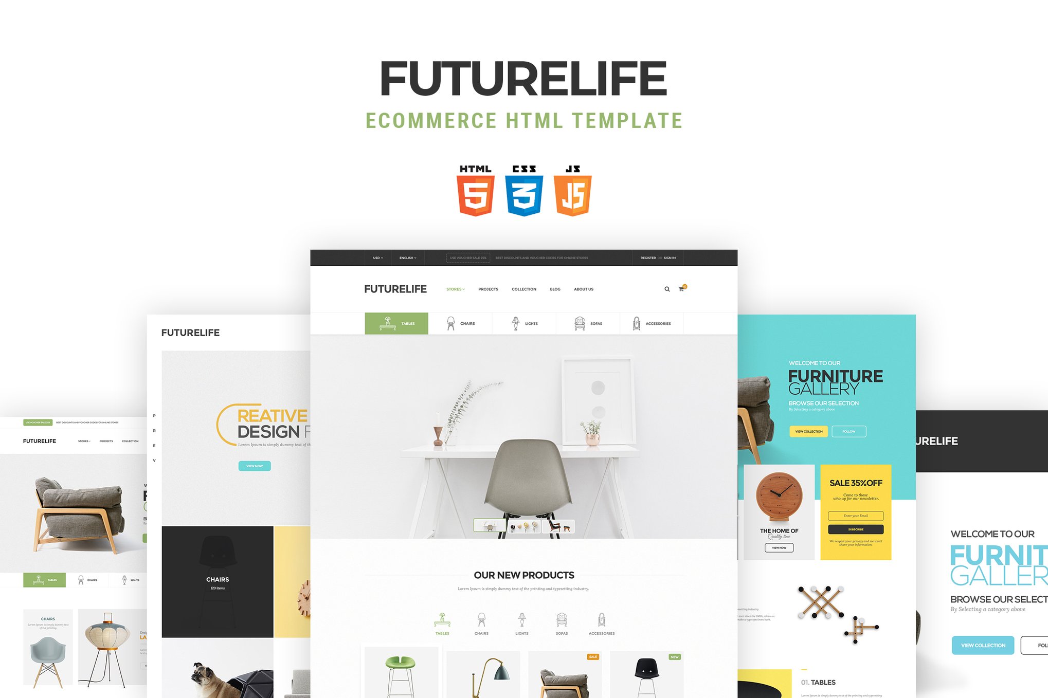 Imagen de portada de Futurelife | eCommerce HTML Template (plantilla web)