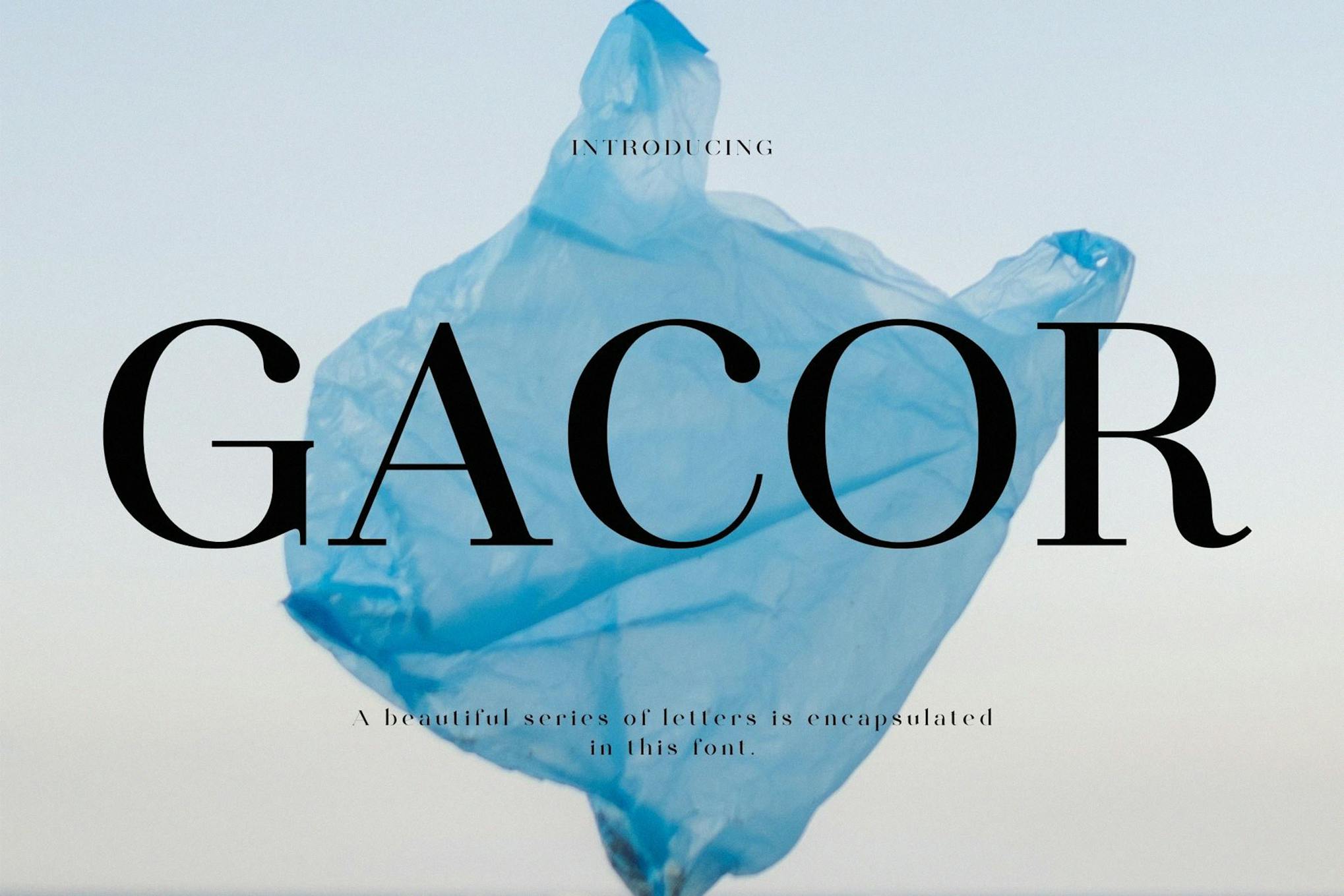 Imagen de portada de Gacor Modern Serif Font (fuente)