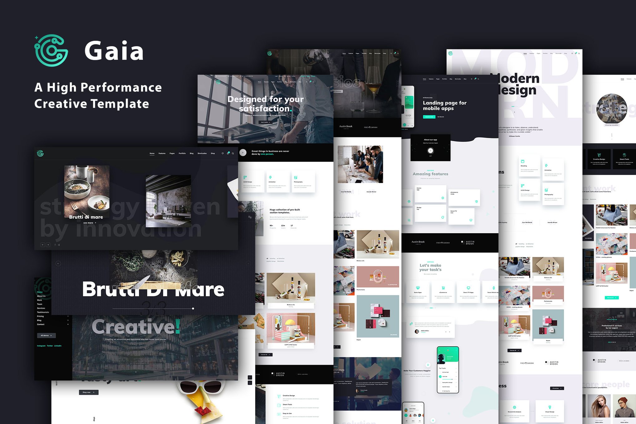 Imagen de portada de Gaia | A High Performance Creative Template (plantilla web)