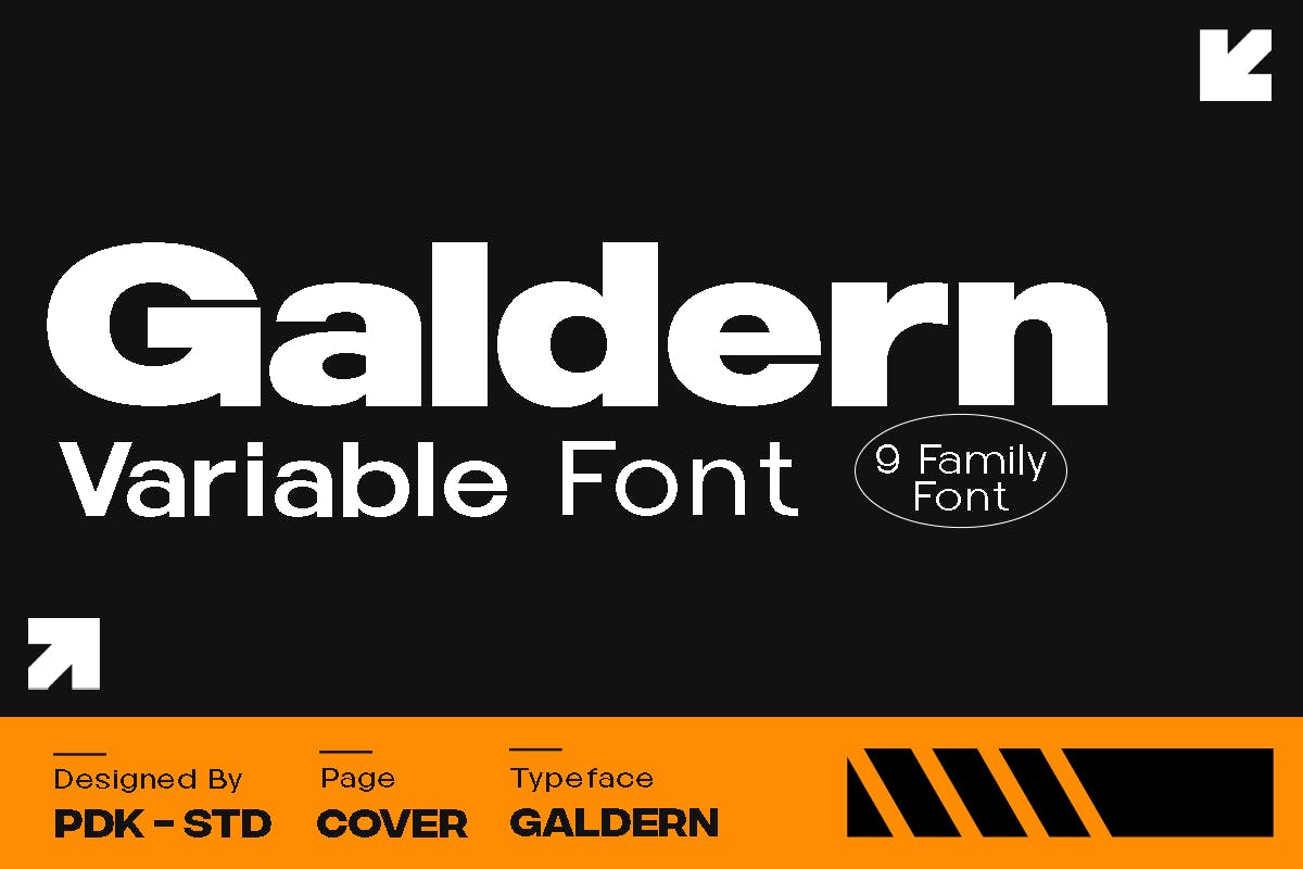 Imagen de portada de Galdern - Geometric Modern Font (fuente)
