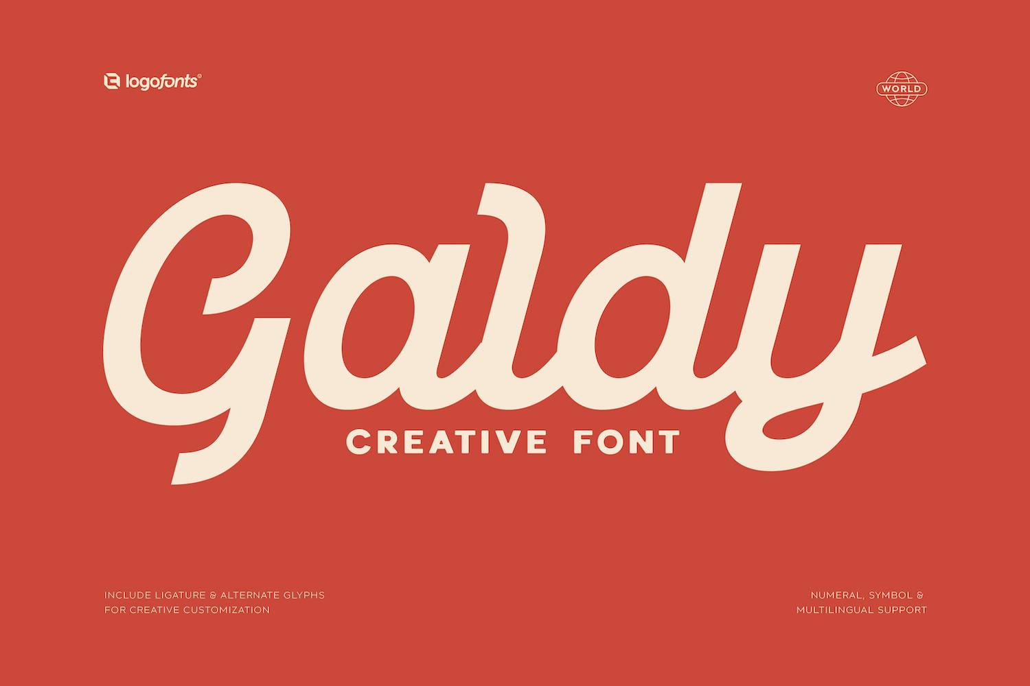 Imagen de portada de Galdy - Vintage Font (fuente)