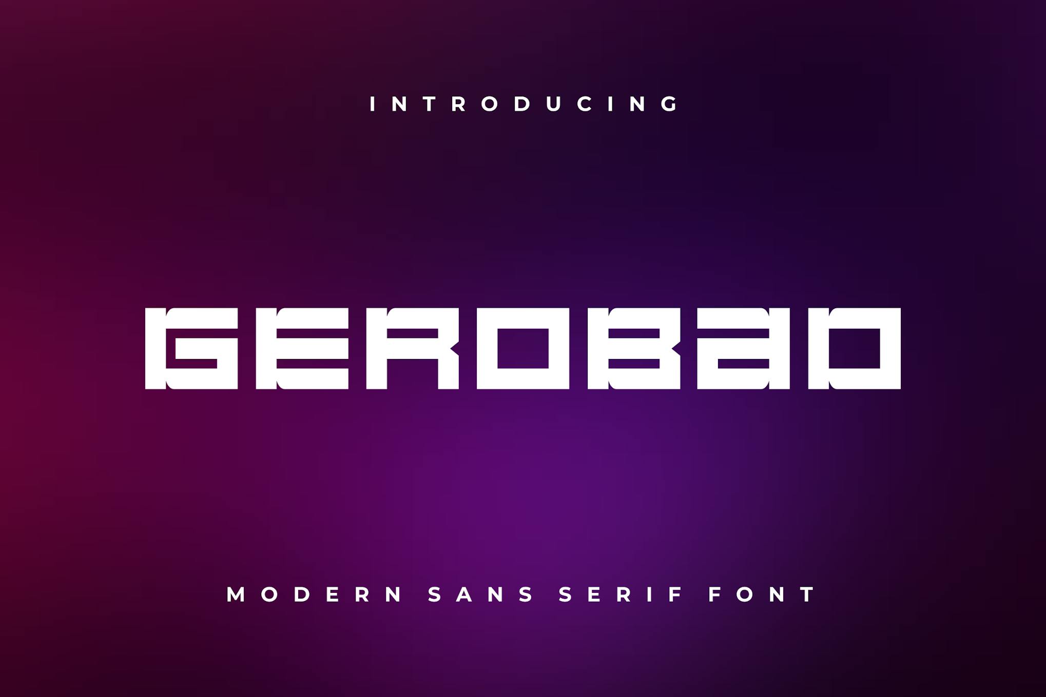 Imagen de portada de Gerobad Font (fuente)