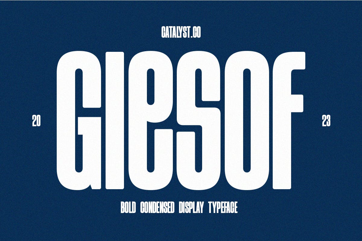 Imagen de portada de Giesof Bold Condensed Display Font (fuente)