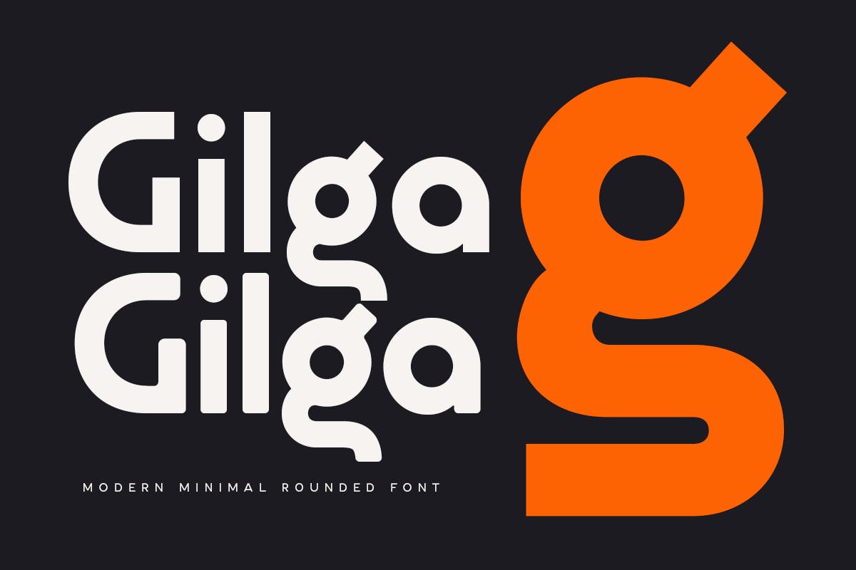 Imagen de portada de Gilga - Modern Minimal Rounded Font (fuente)