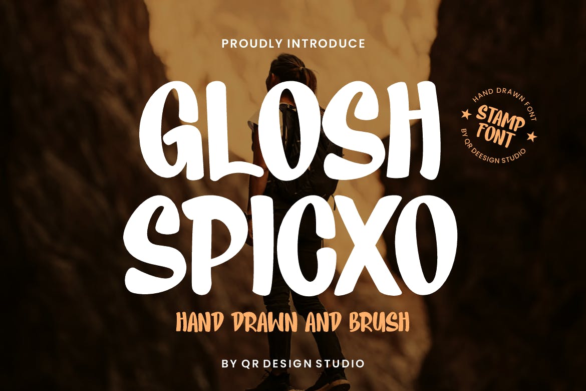 Imagen de portada de Glosh Spicxo - Marker & Stamp Font (fuente)