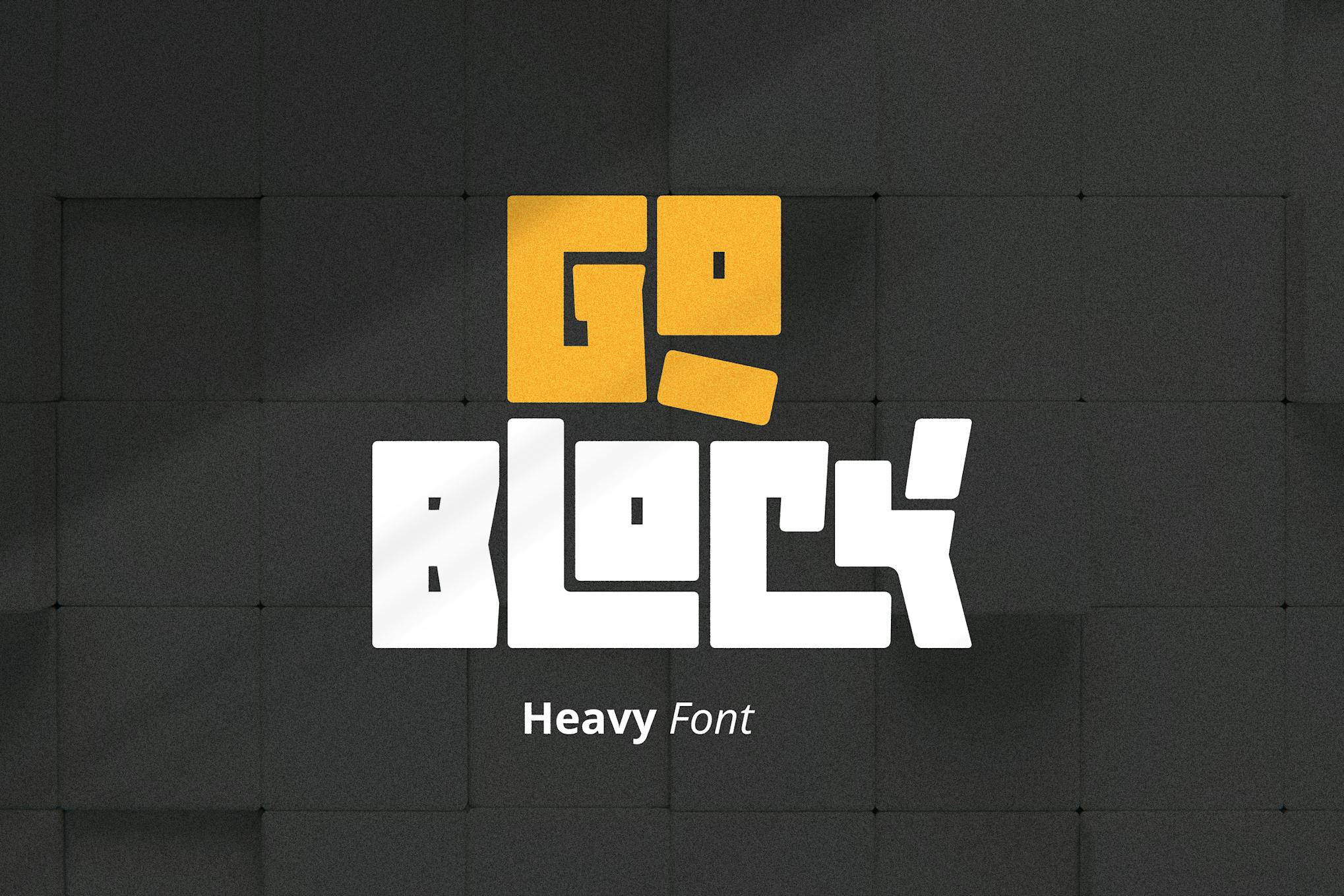 Imagen de portada de Goblock - Heavy Font (fuente)