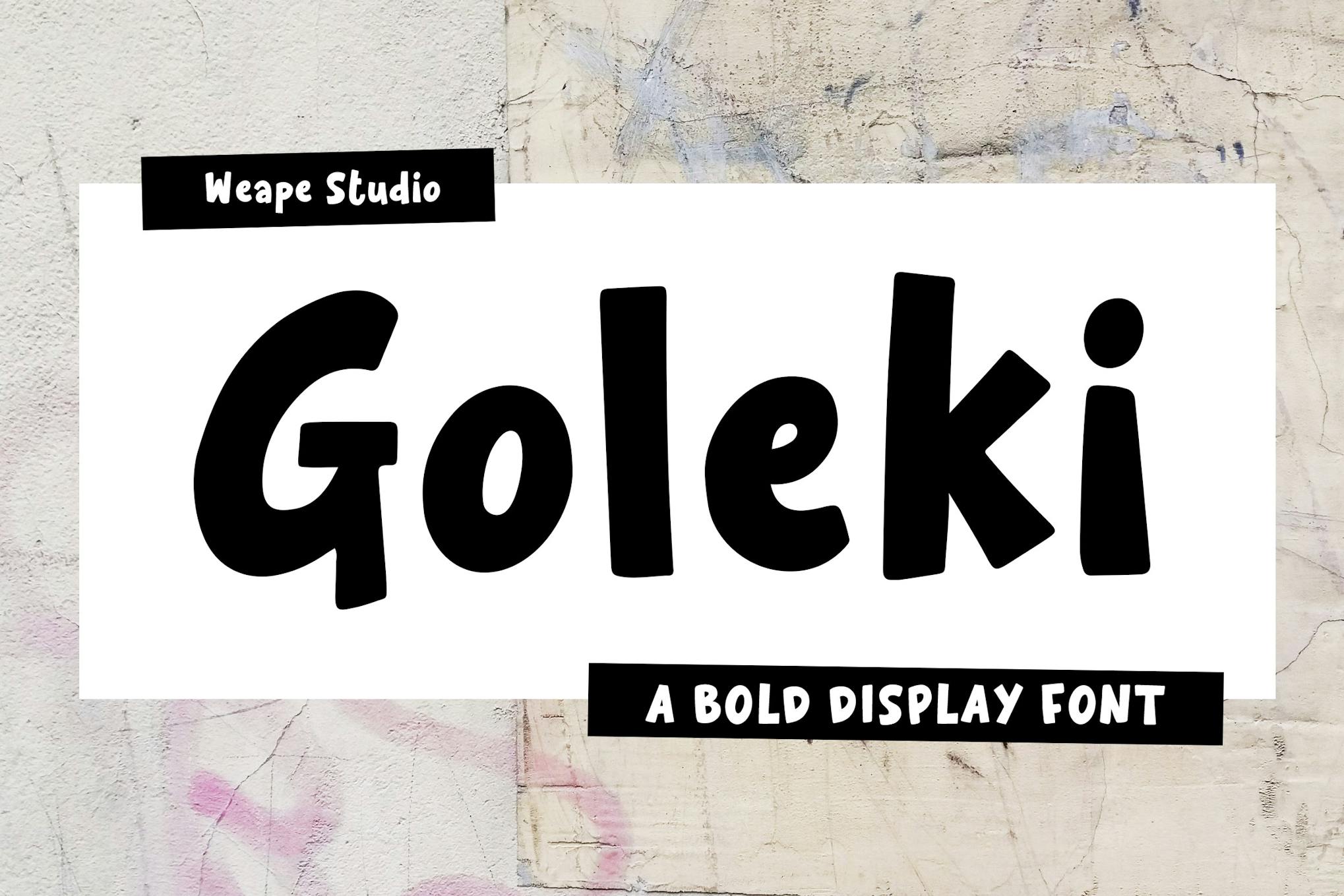 Imagen de portada de Goleki - Display Font (fuente)